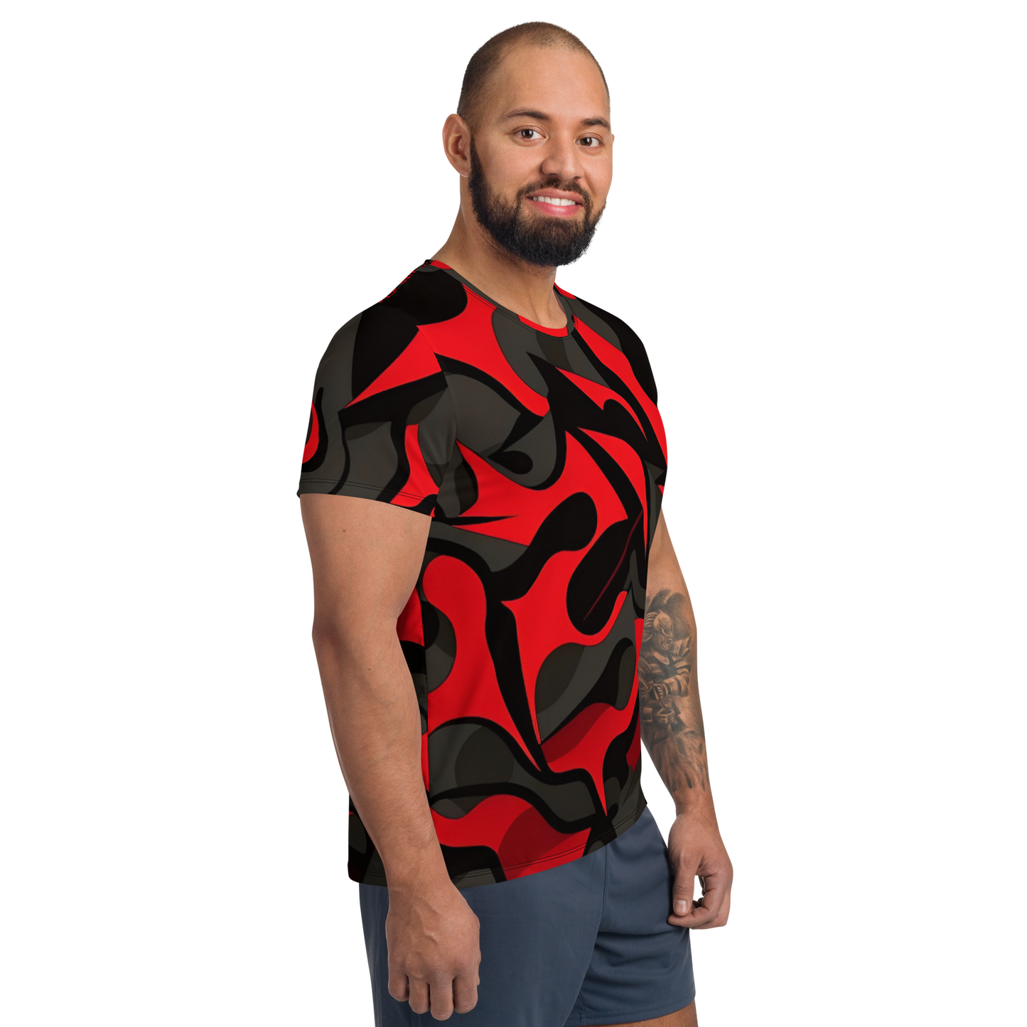 All-Over Print Men's Athletic T-Shirt