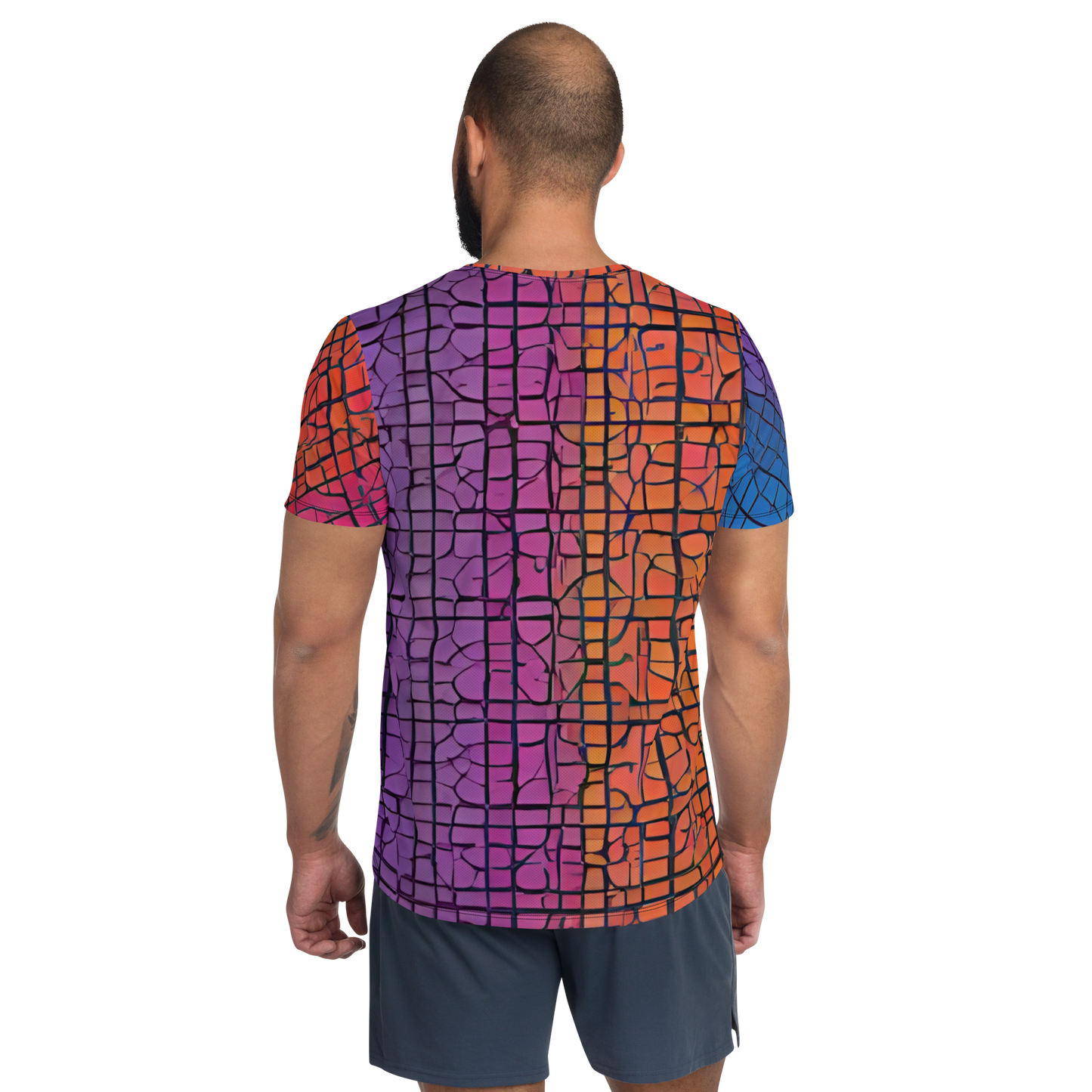 All-Over Print Men's Athletic T-Shirt