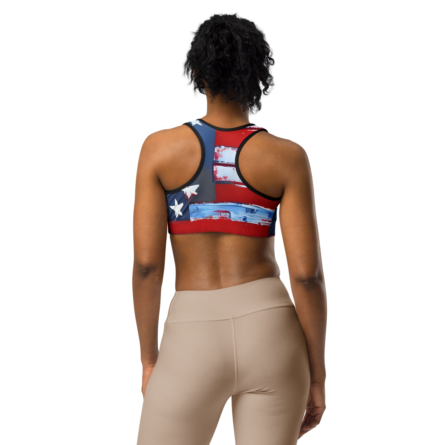 Liberty Threads: All-Over Print Sports Bra