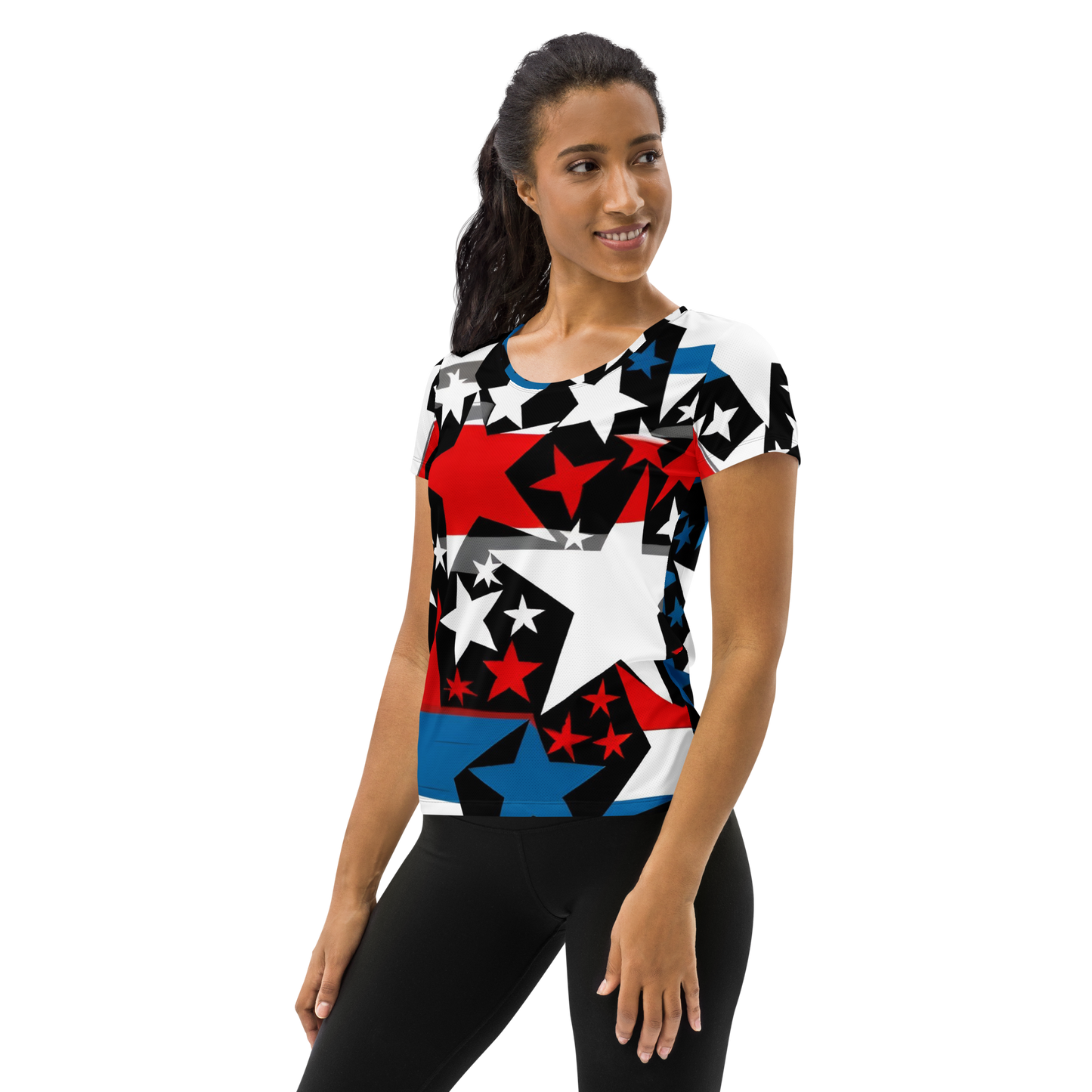 Liberty Threads: All-Over Print Women's Athletic T-Shirt