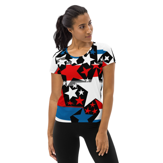 Liberty Threads: All-Over Print Women's Athletic T-Shirt