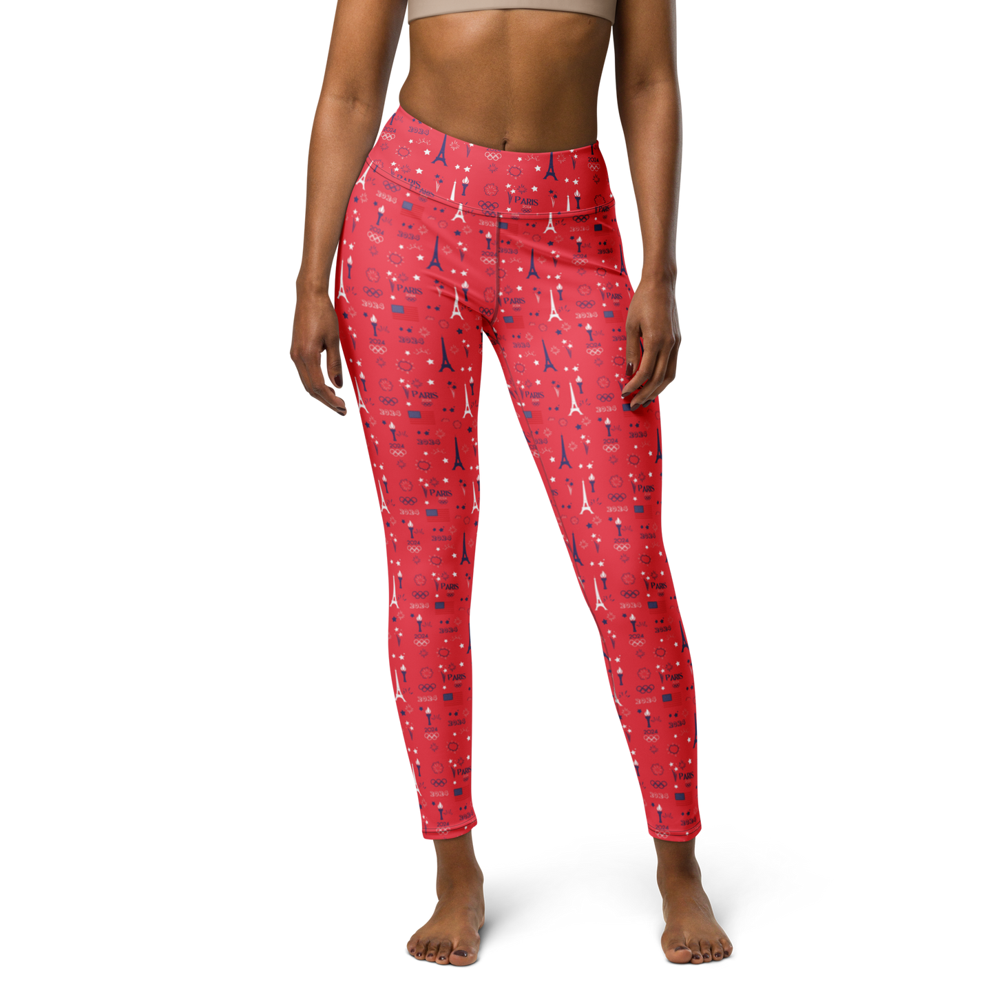 Olympics 2024: All-Over Print Yoga Leggings