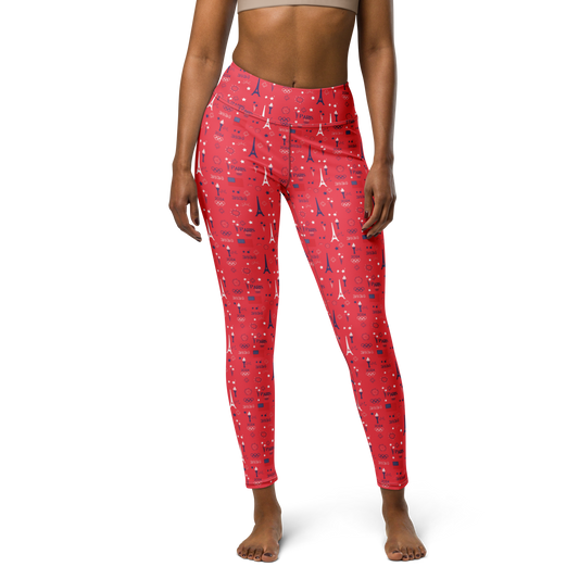 Olympics 2024: All-Over Print Yoga Leggings