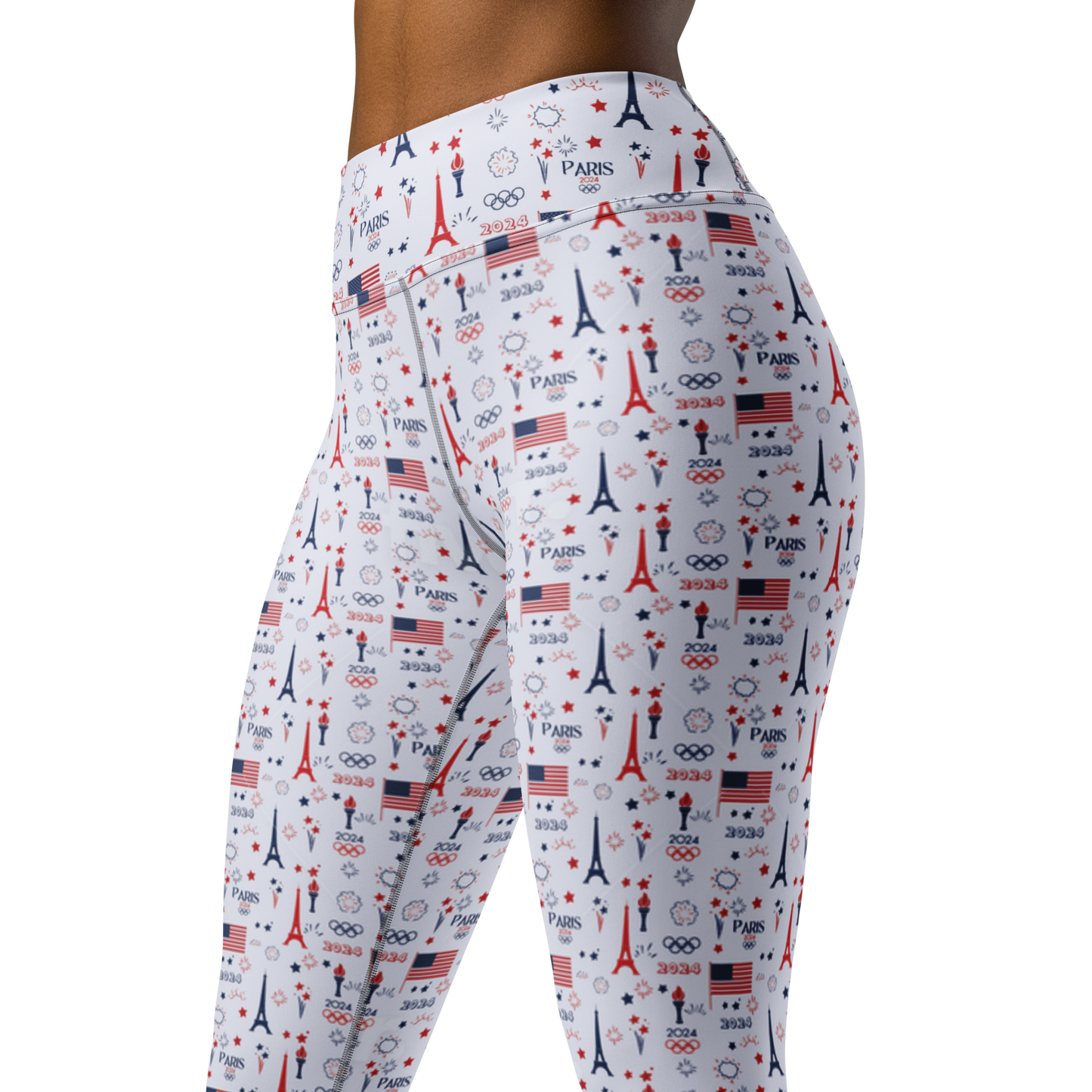 Olympics 2024: All-Over Print Yoga Leggings