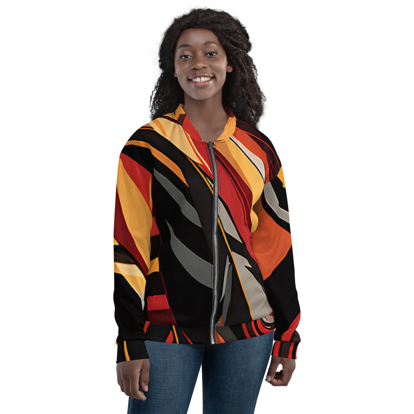 College Team Colors: All-Over Print Unisex Bomber Jacket