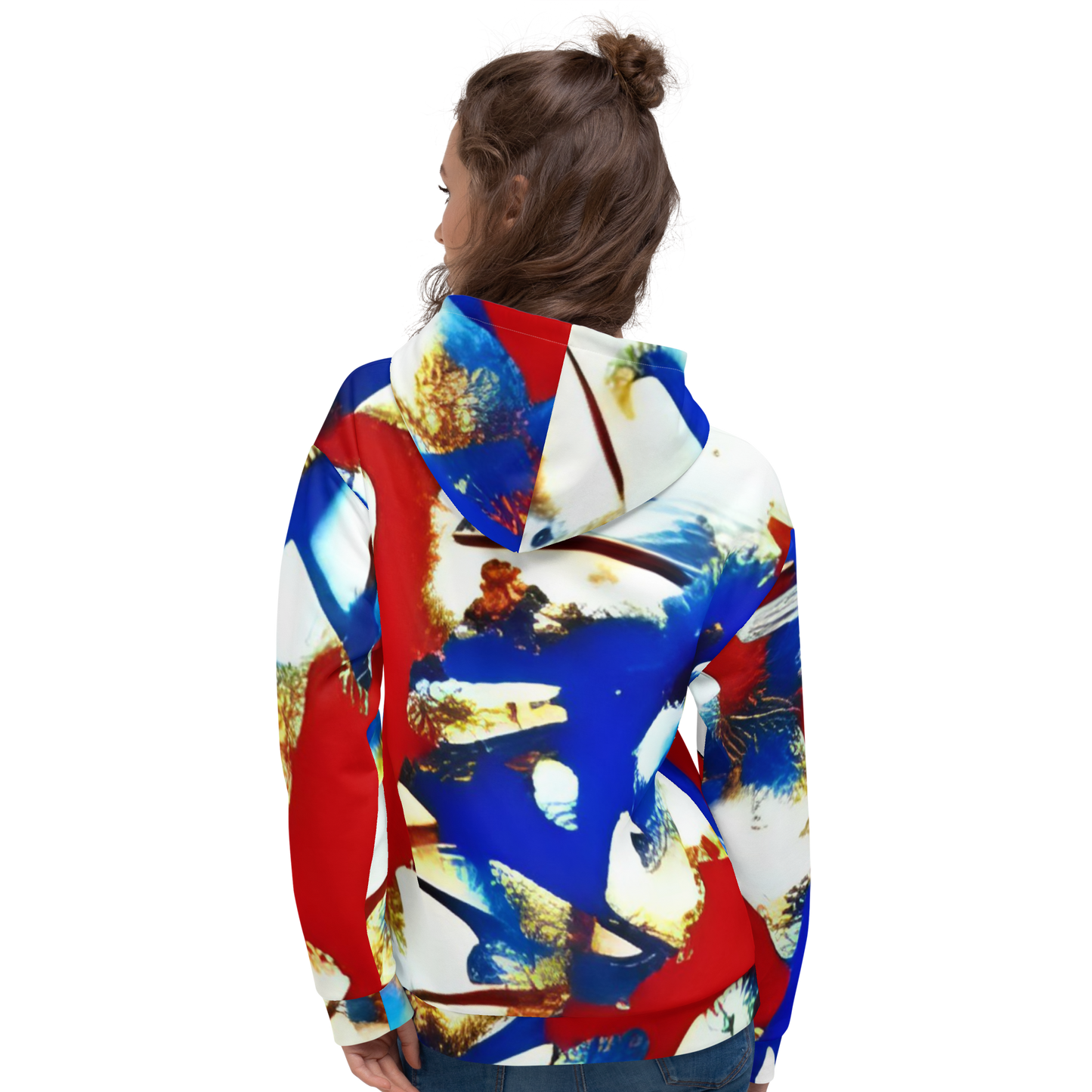 Liberty Threads: All-Over Print Recycled Unisex Hoodie