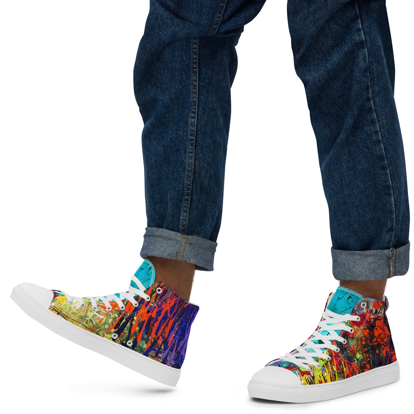 Jim Tucker : Men's High Top Canvas Shoes