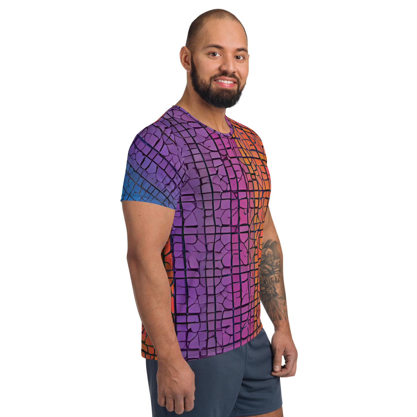 All-Over Print Men's Athletic T-Shirt