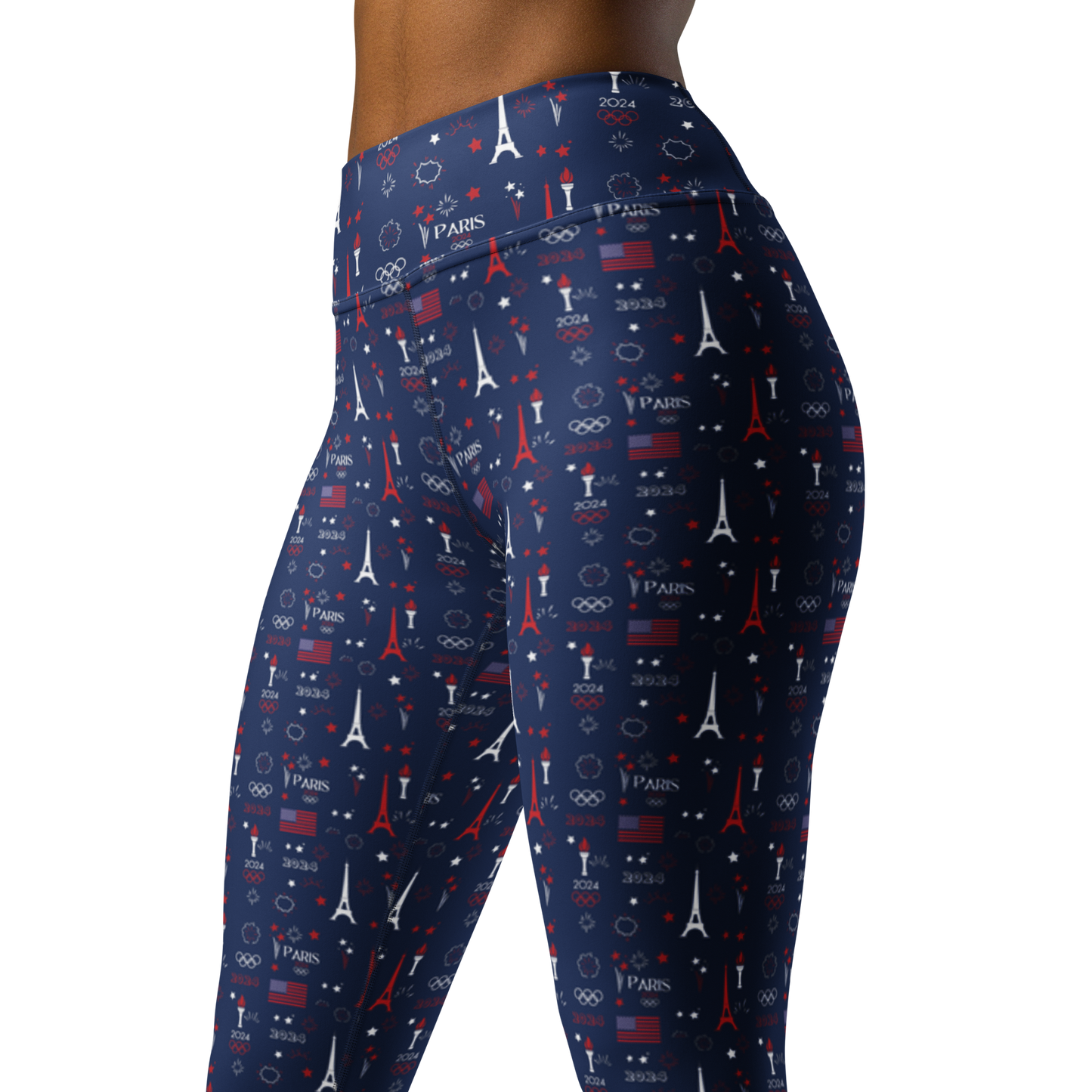 Olympics 2024: All-Over Print Yoga Leggings