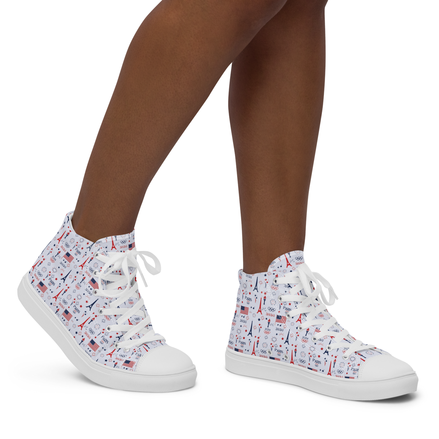 Olympics 2024: Women's High Top Canvas Shoes