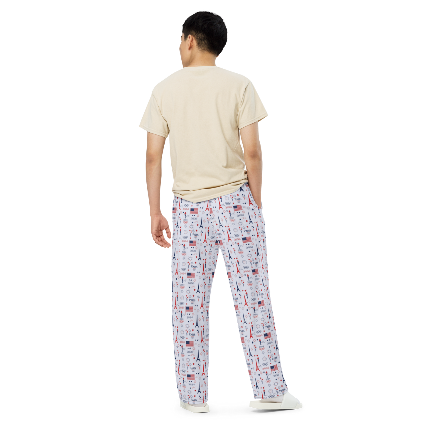 Olympics 2024: All-Over Print Unisex Wide-Leg Pants