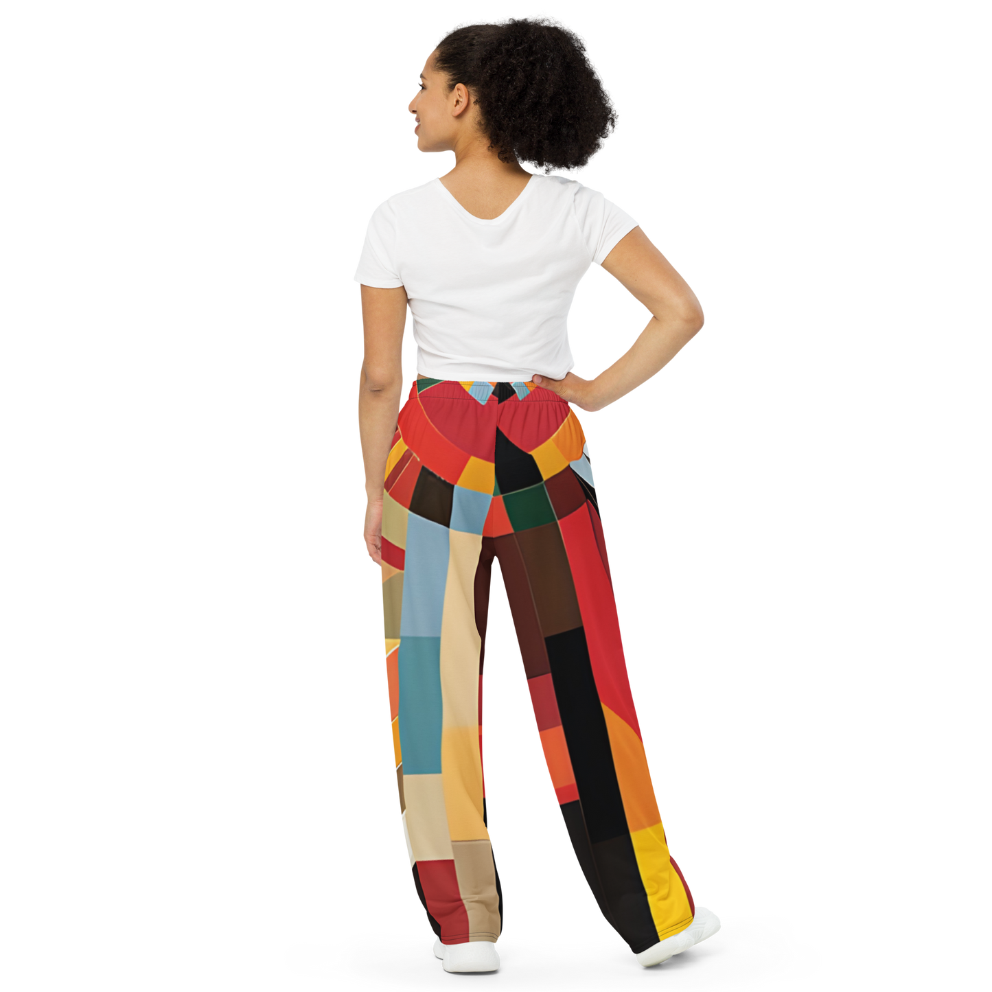 College Team Colors: All-Over Print Unisex Wide-Leg Pants