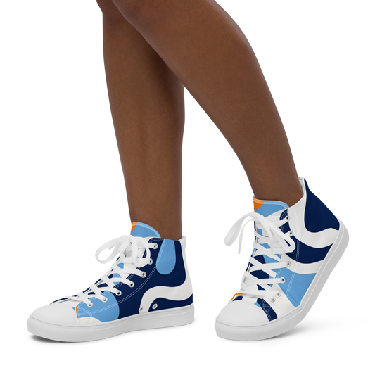 Perfect Patterns: Women's High Top Canvas Shoes