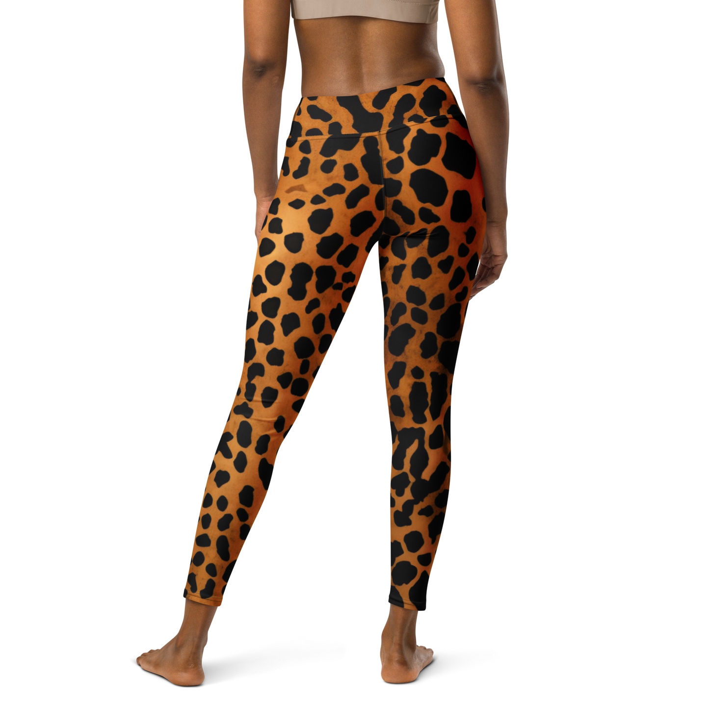 Leopard Pattern: All-Over Print Yoga Leggings