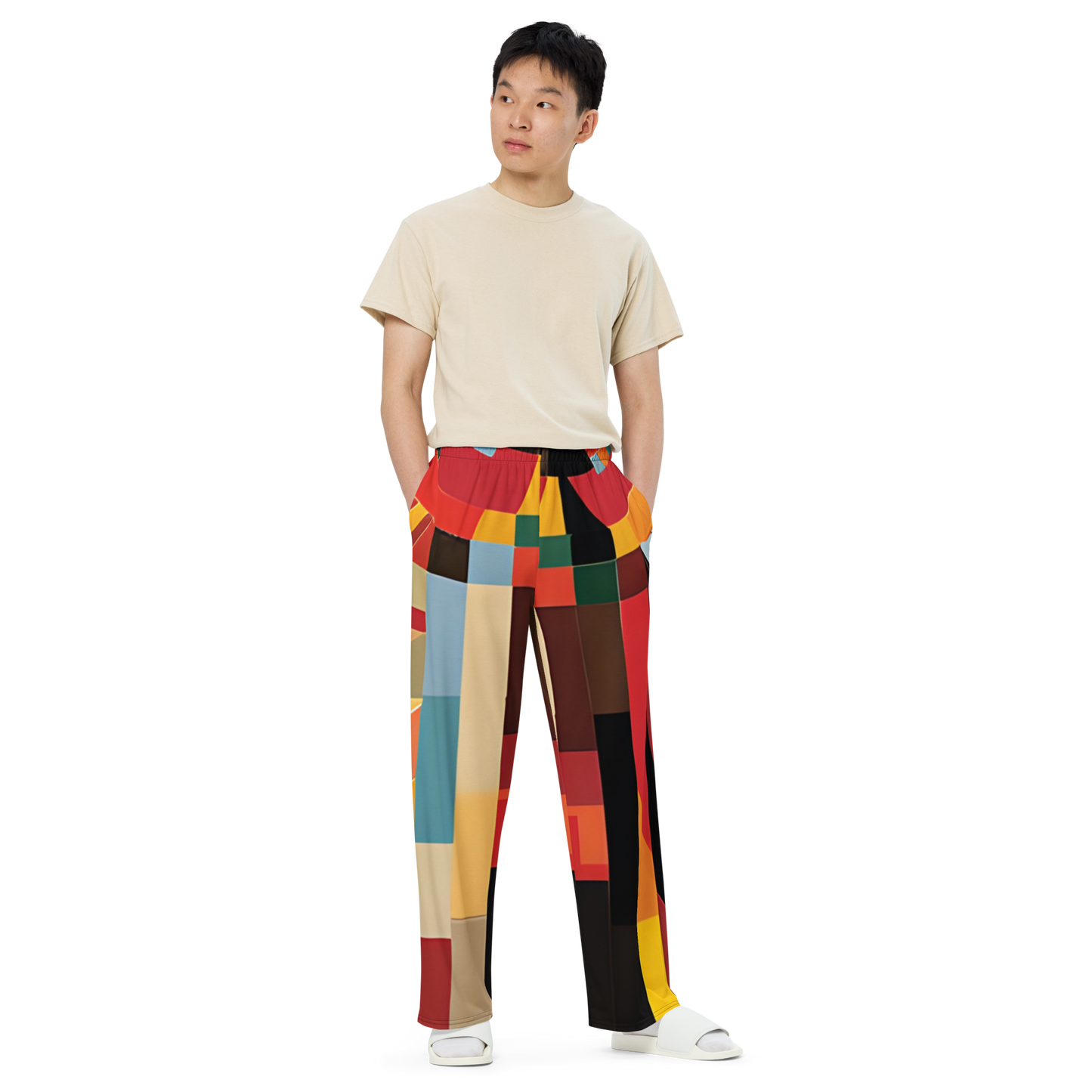 College Team Colors: All-Over Print Unisex Wide-Leg Pants