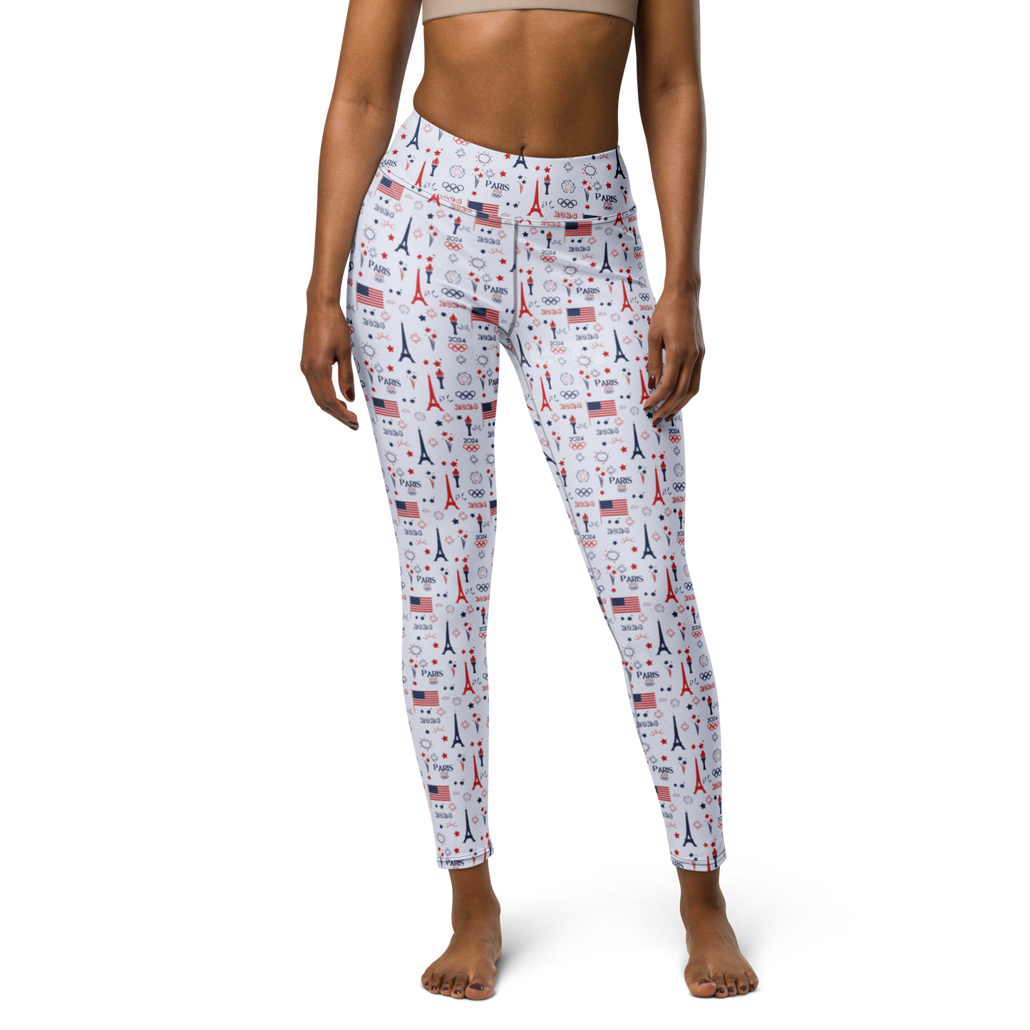 Olympics 2024: All-Over Print Yoga Leggings