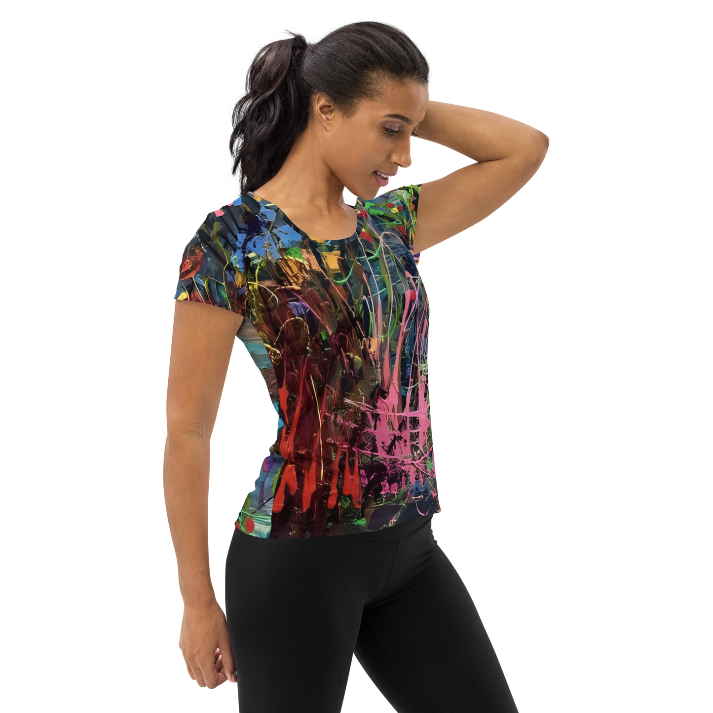 All-Over Print Women's Athletic T-Shirt