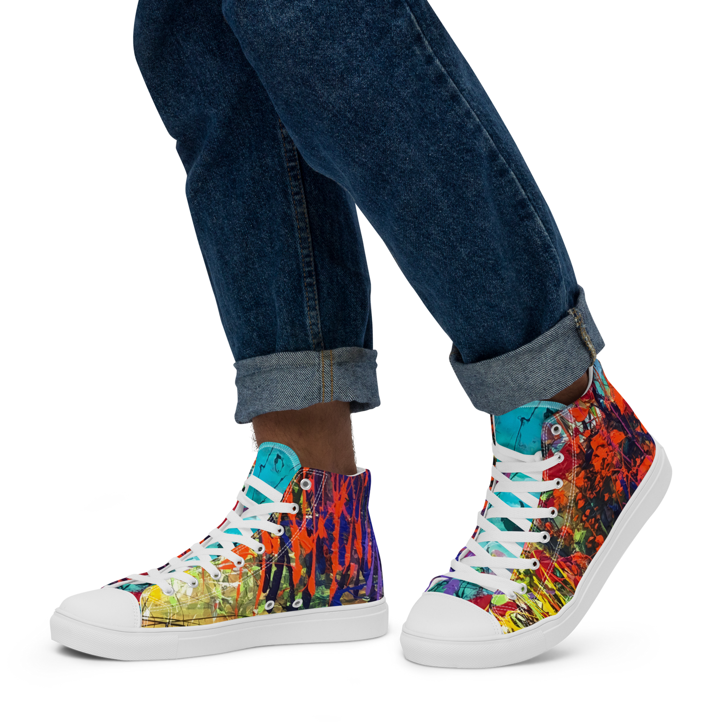 Jim Tucker : Men's High Top Canvas Shoes