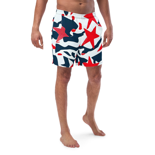 All-Over Print Recycled Swim Trunks