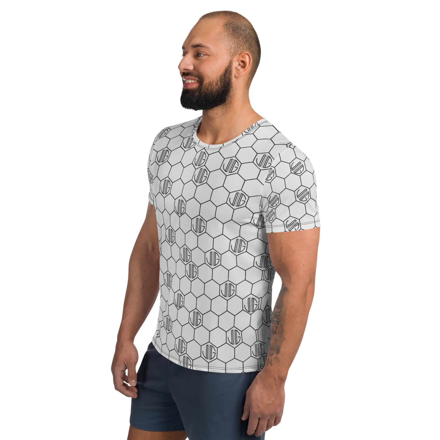 Logo Art: All-Over Print Men's Athletic T-Shirt