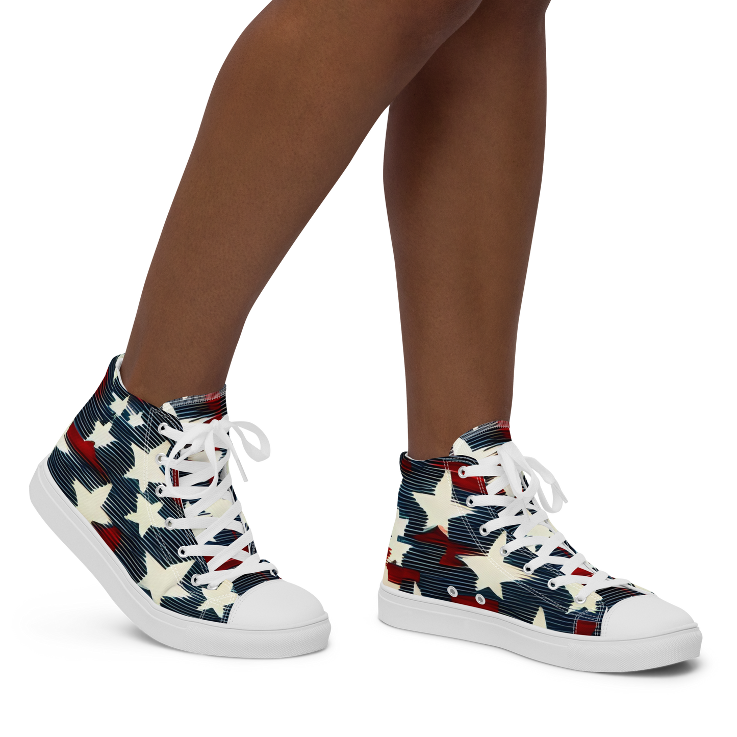 Liberty Threads: Women's High Top Canvas Shoes