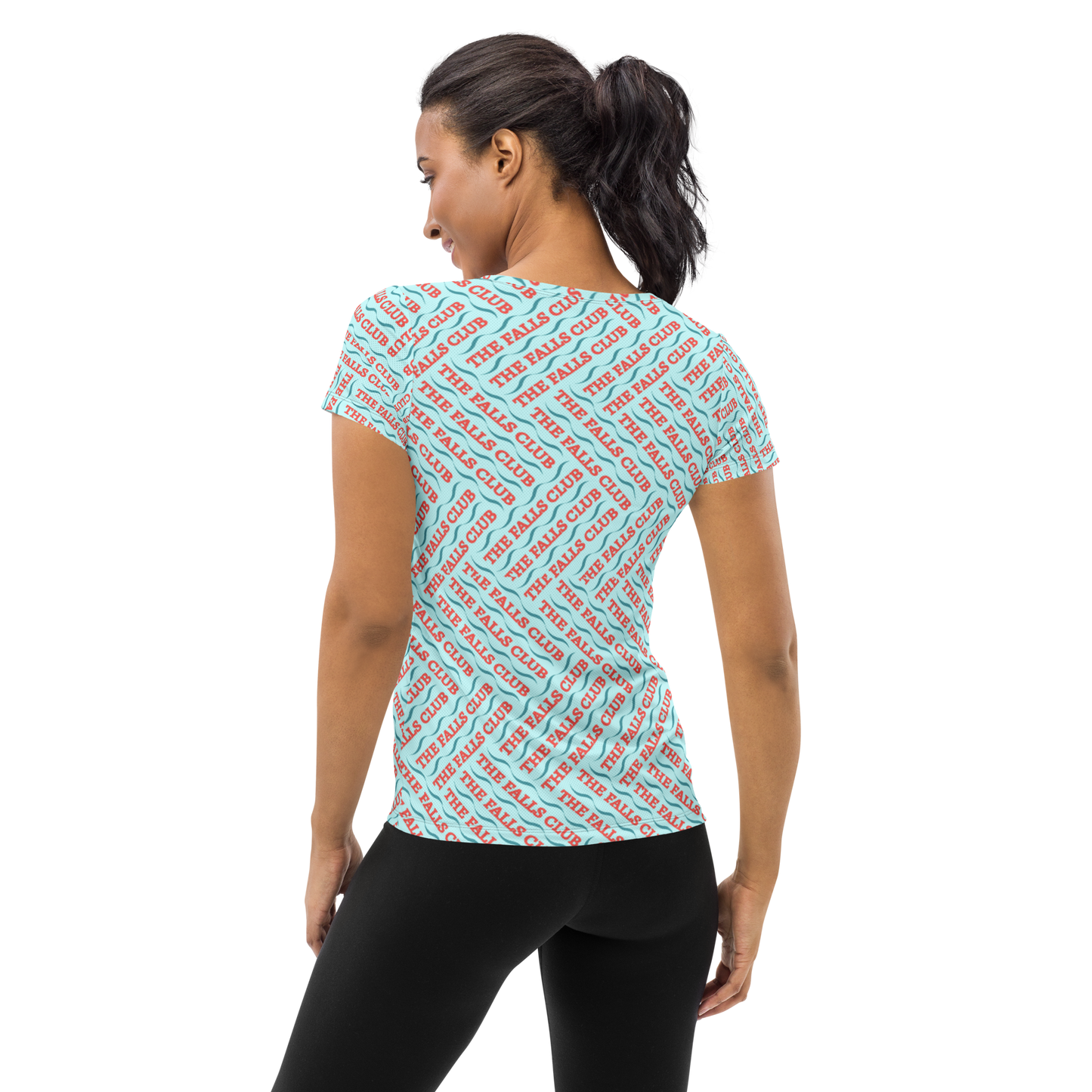 The Falls Club: All-Over Print Women's Athletic T-Shirt