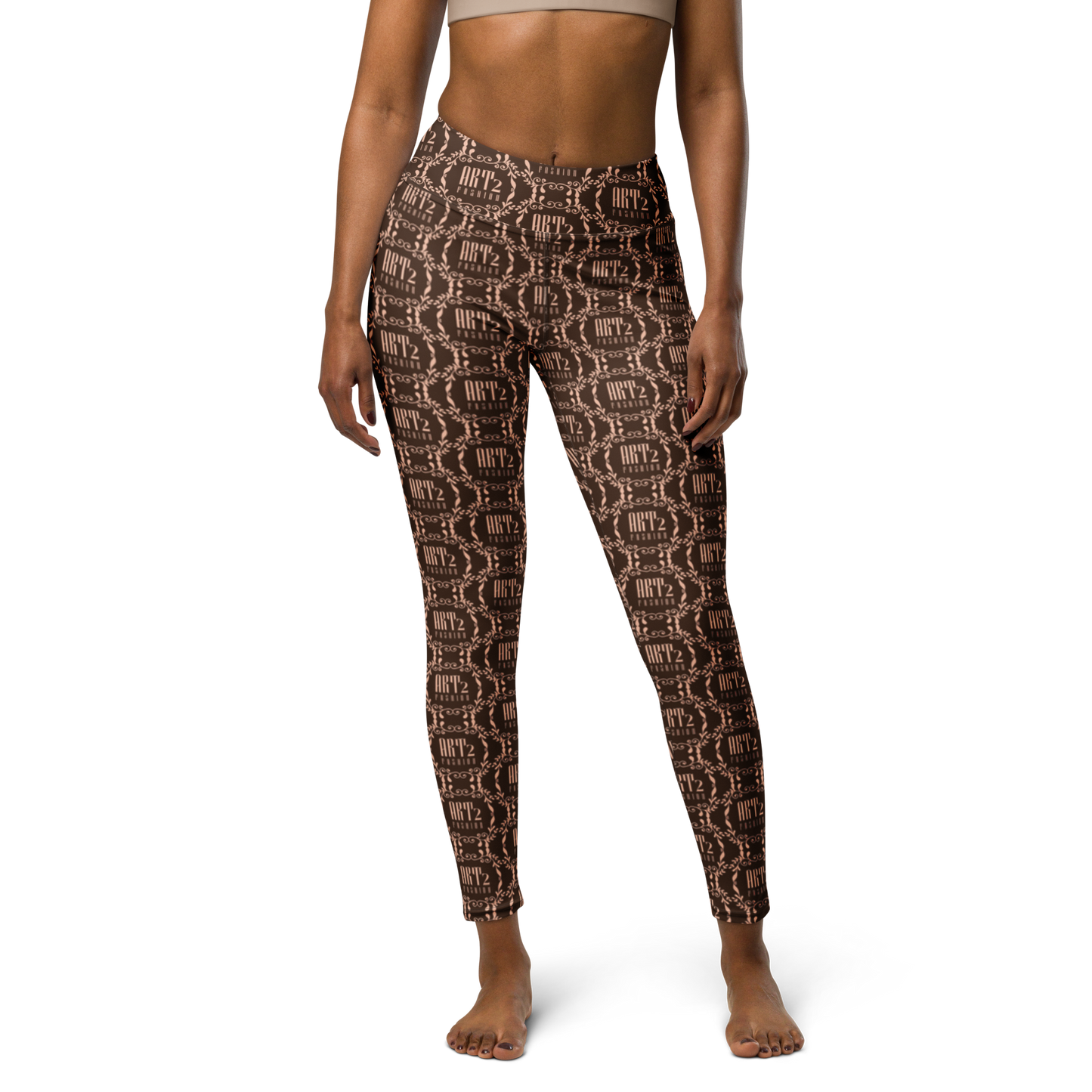 Logo Art: All-Over Print Yoga Leggings