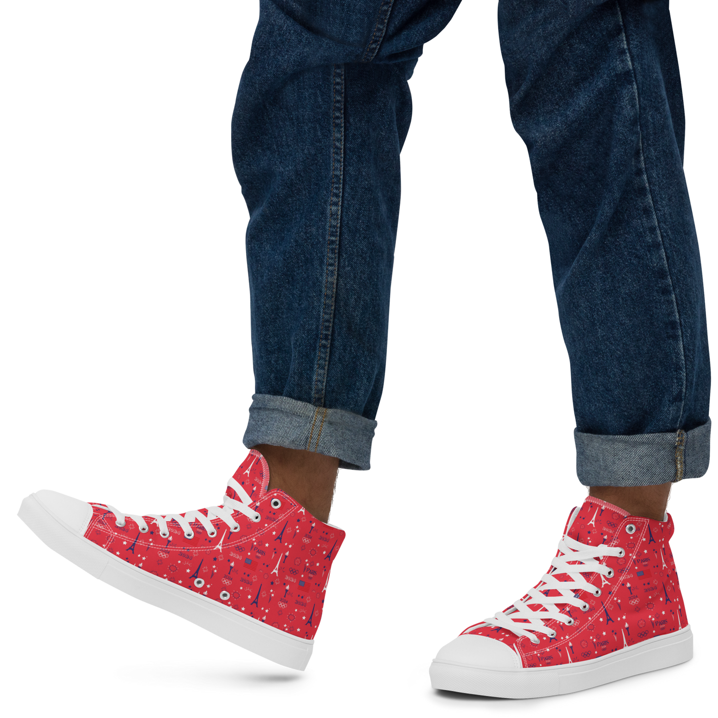 Olympics 2024: Men's High Top Canvas Shoes