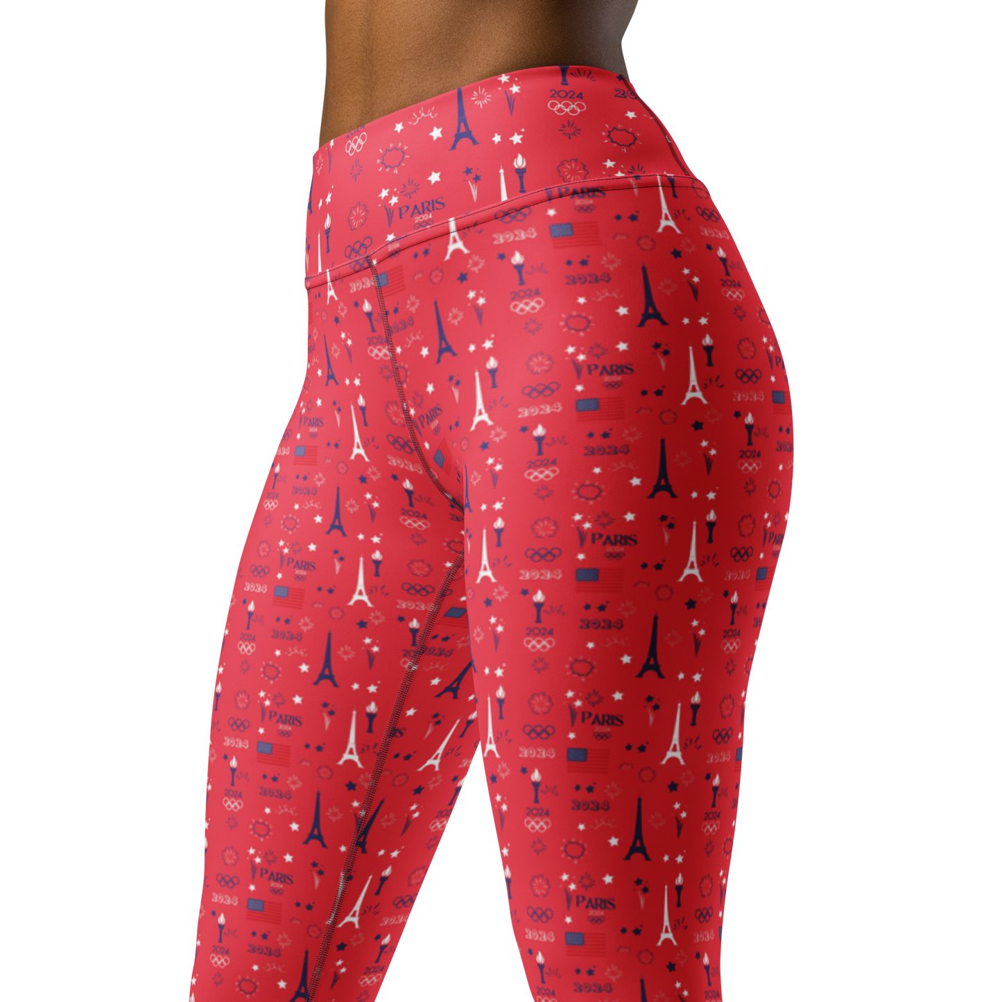 Olympics 2024: All-Over Print Yoga Leggings