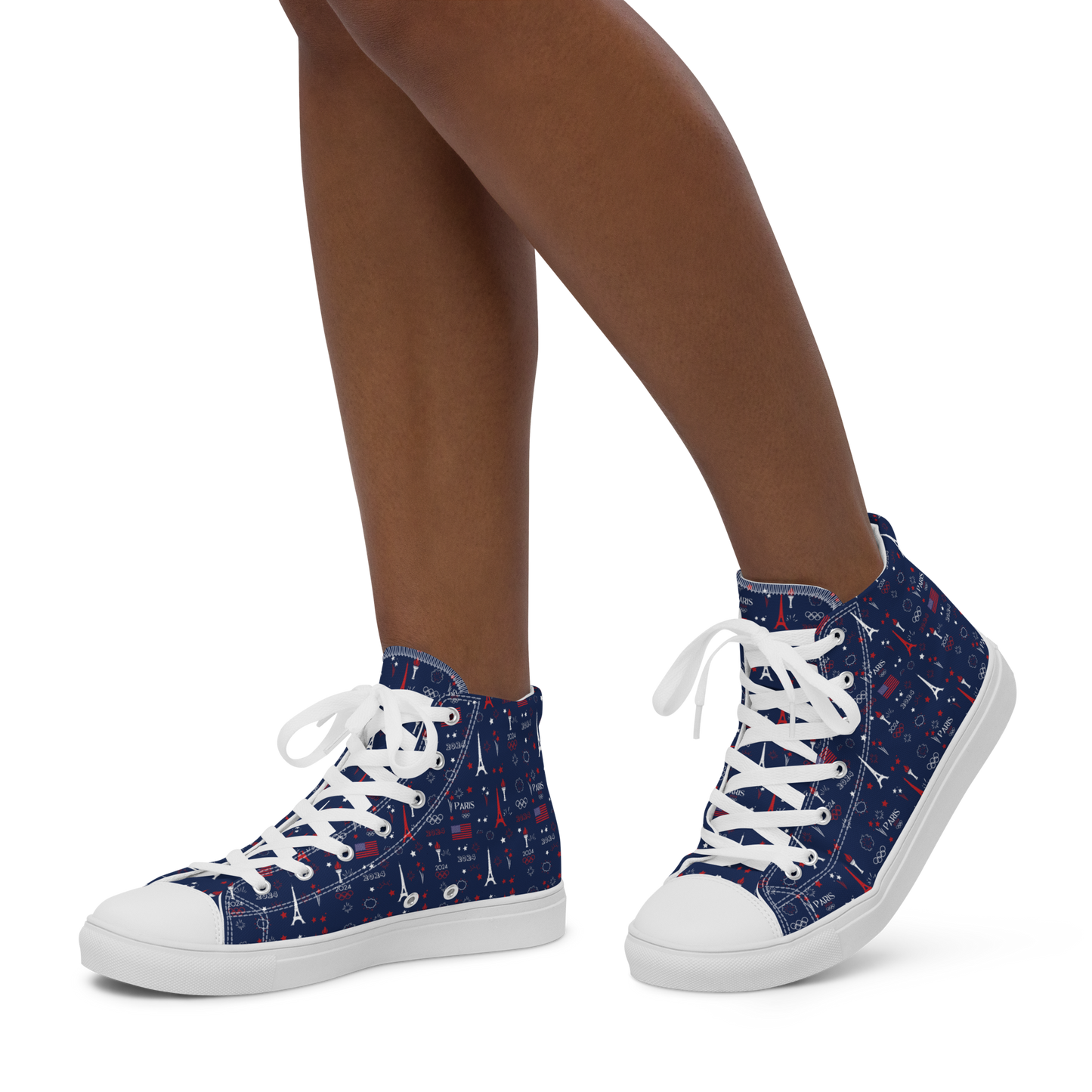 Olympics 2024: Women's High Top Canvas Shoes