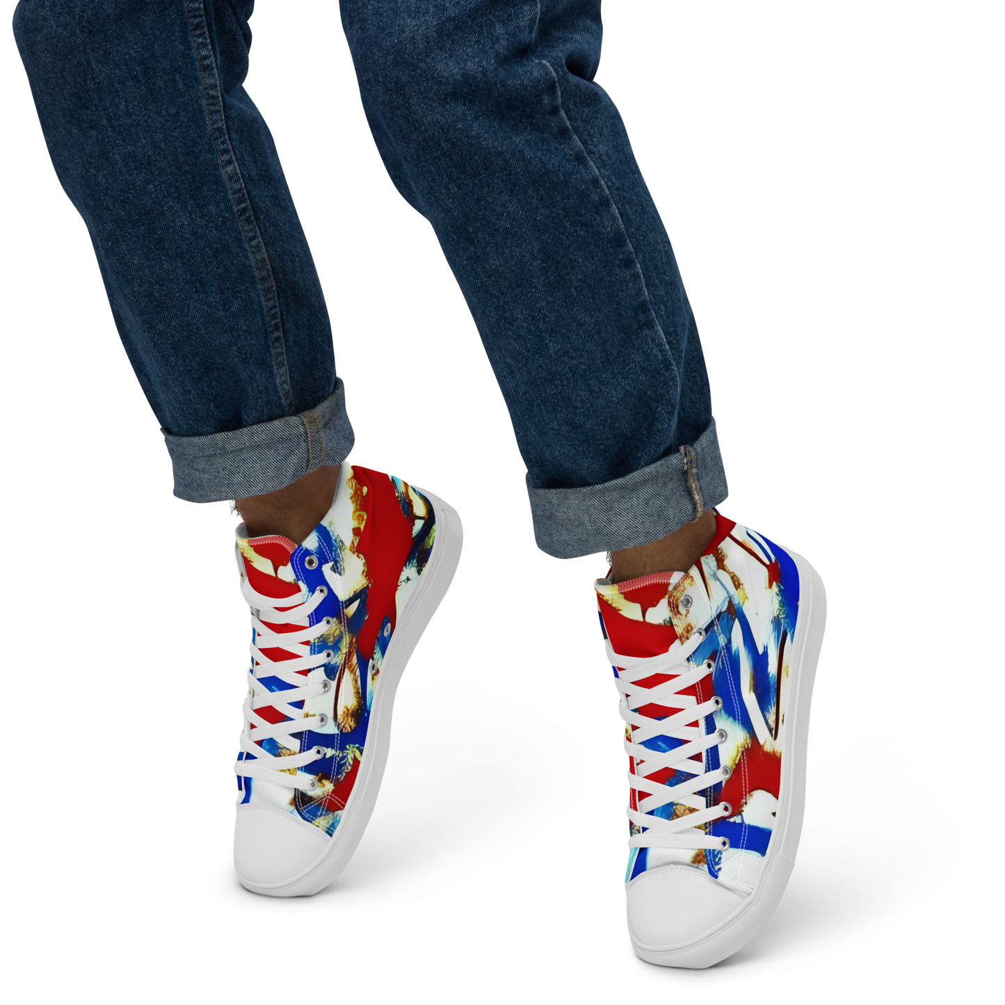 Liberty Threads: Men's High Top Canvas Shoes