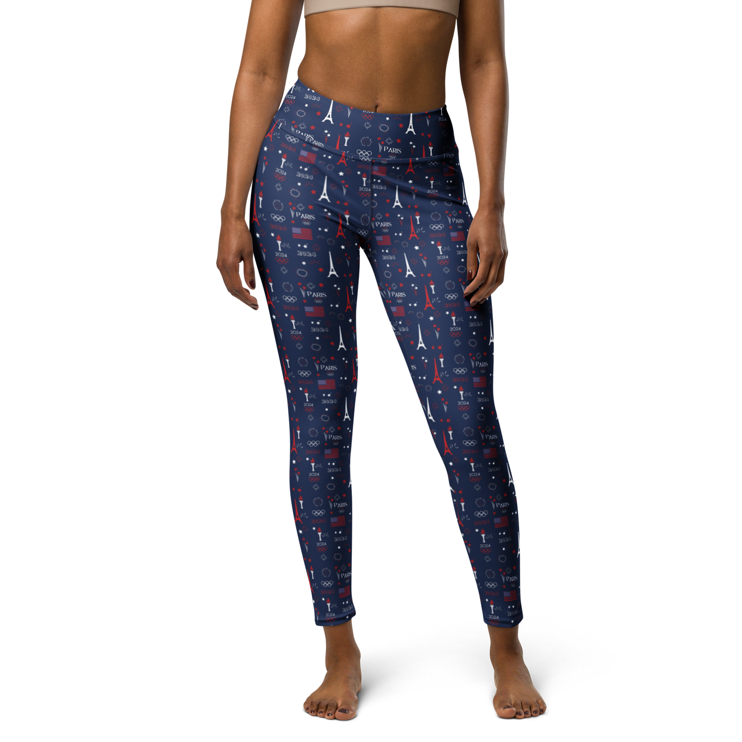 Olympics 2024: All-Over Print Yoga Leggings