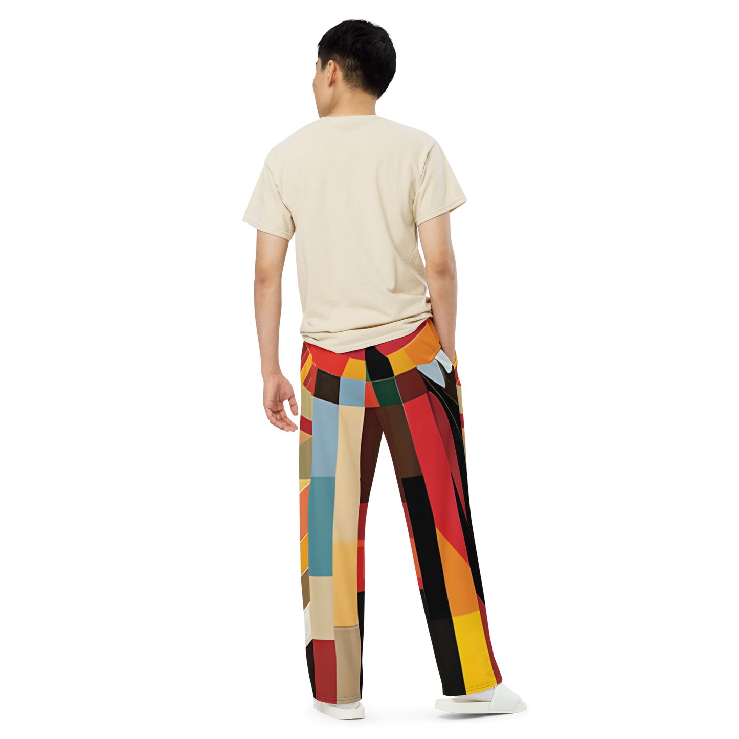 College Team Colors: All-Over Print Unisex Wide-Leg Pants