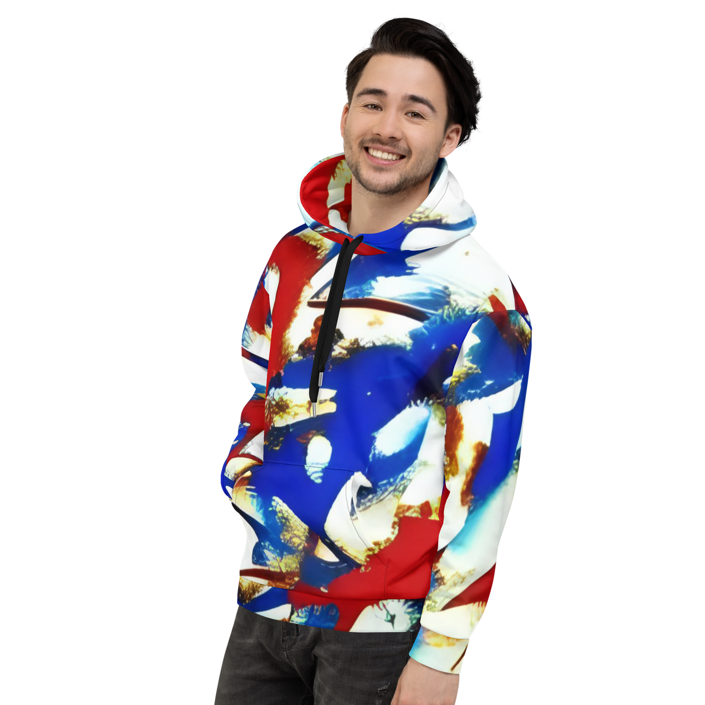 Liberty Threads: All-Over Print Recycled Unisex Hoodie