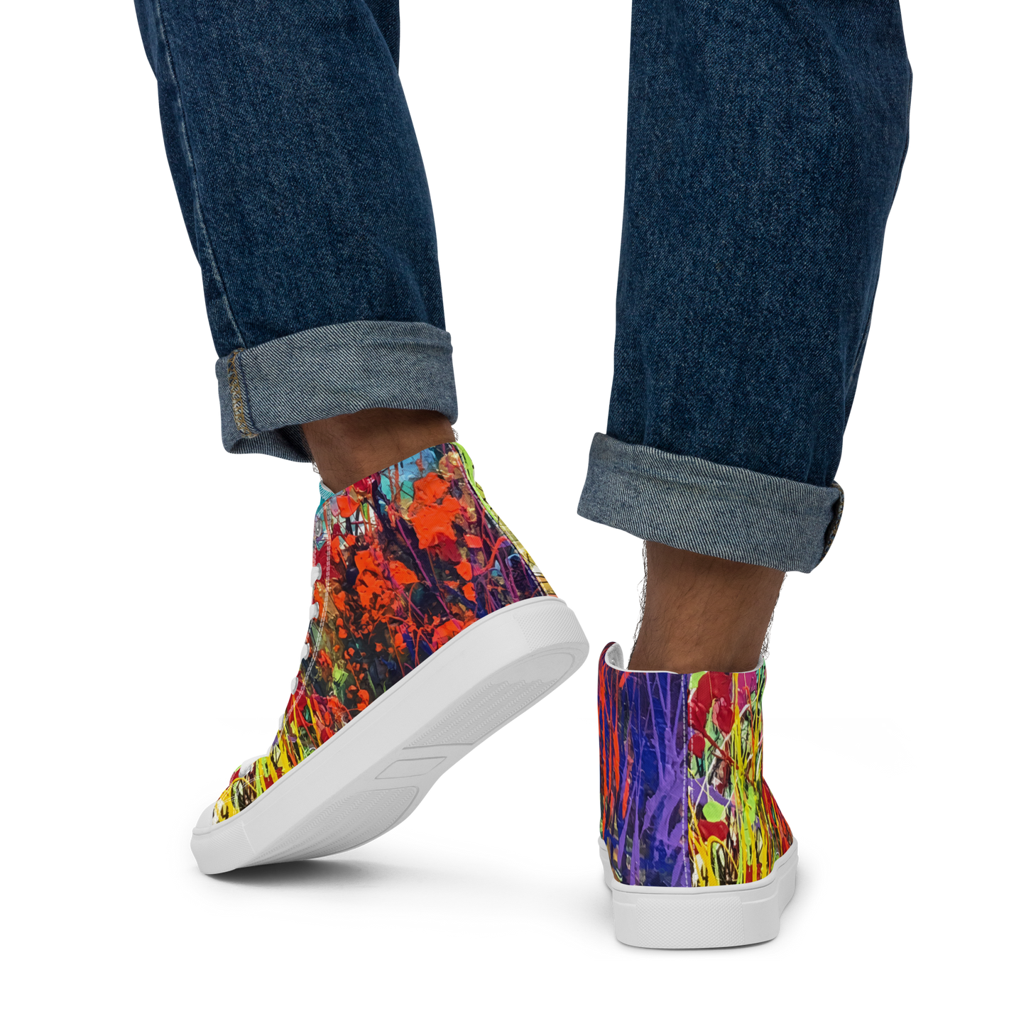 Jim Tucker : Men's High Top Canvas Shoes