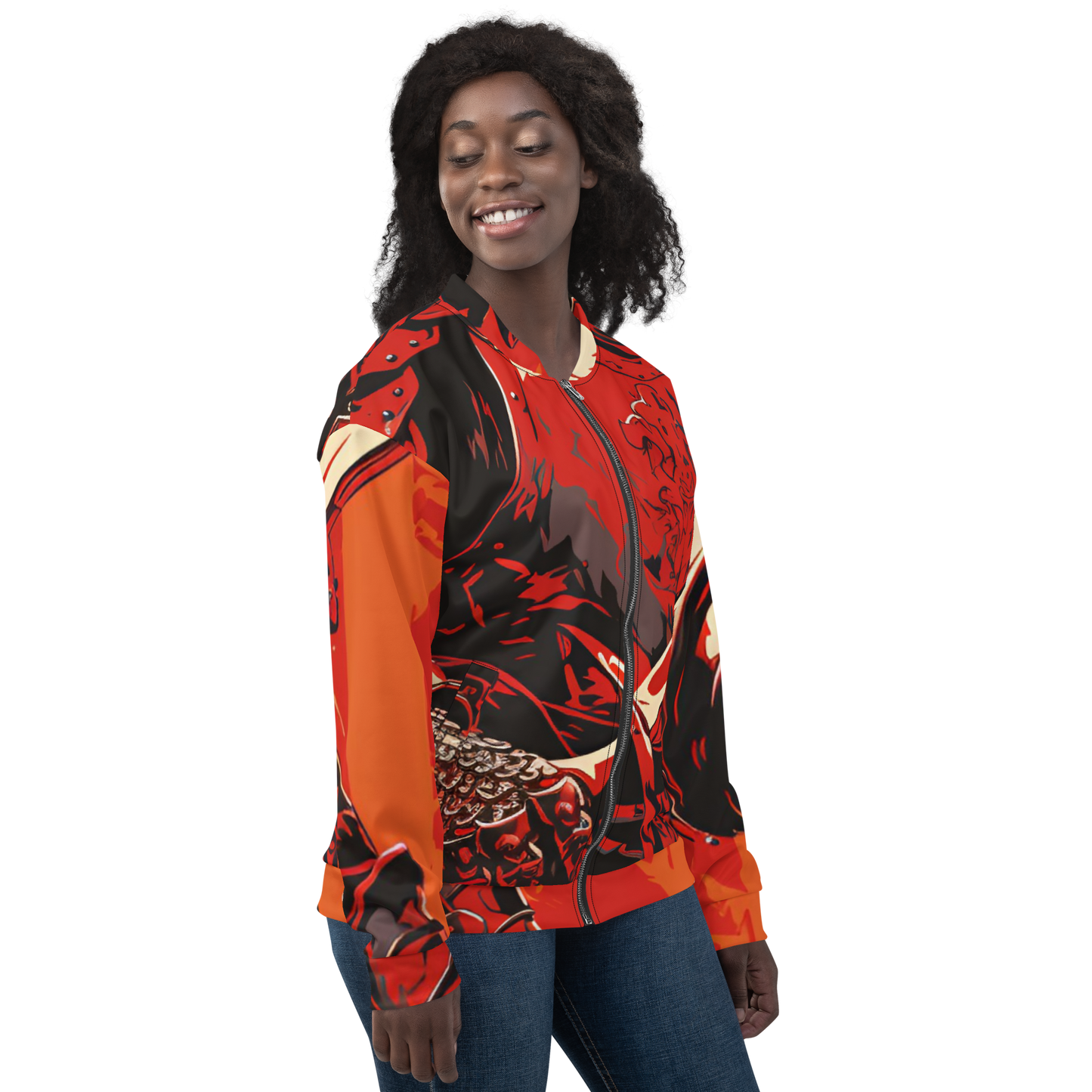 Crusader Design: All-Over Print Unisex Bomber Jacket