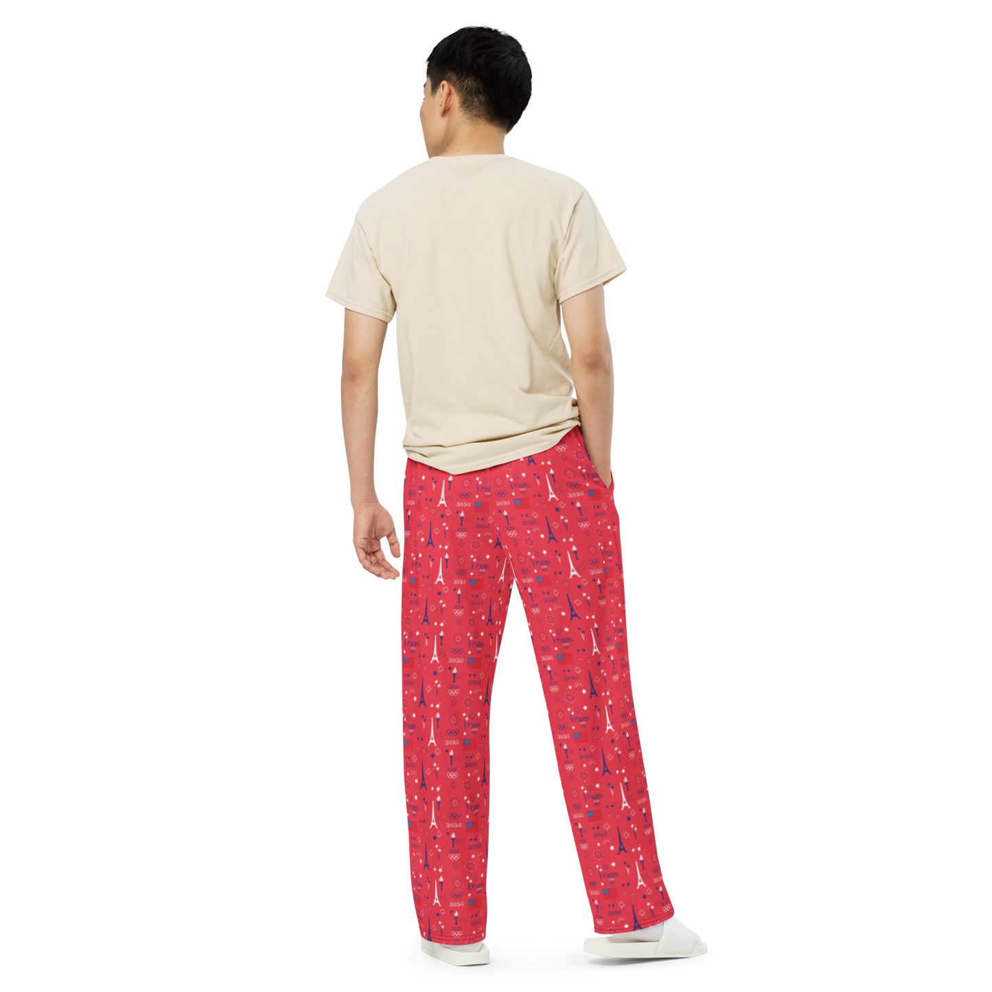 Olympics 2024: All-Over Print Unisex Wide-Leg Pants