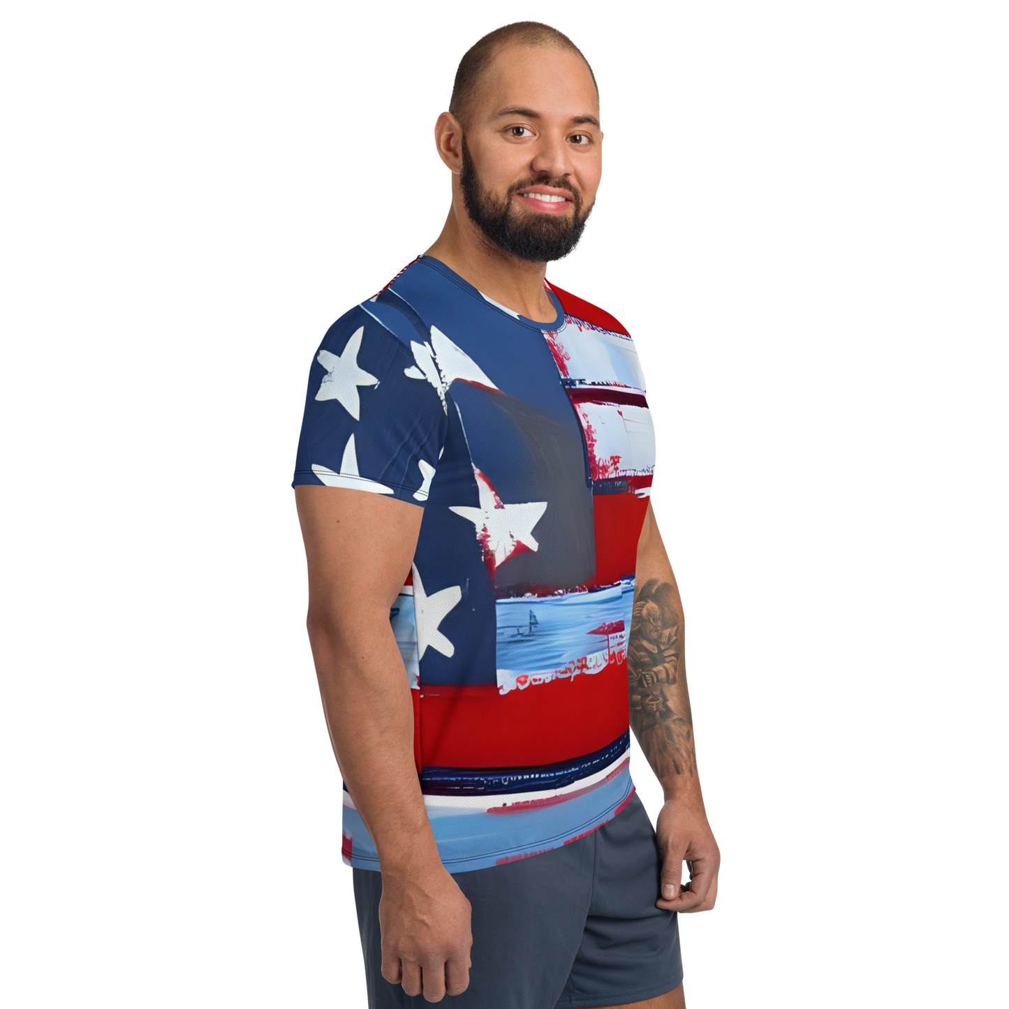 Liberty Threads: All-Over Print Men's Athletic T-Shirt