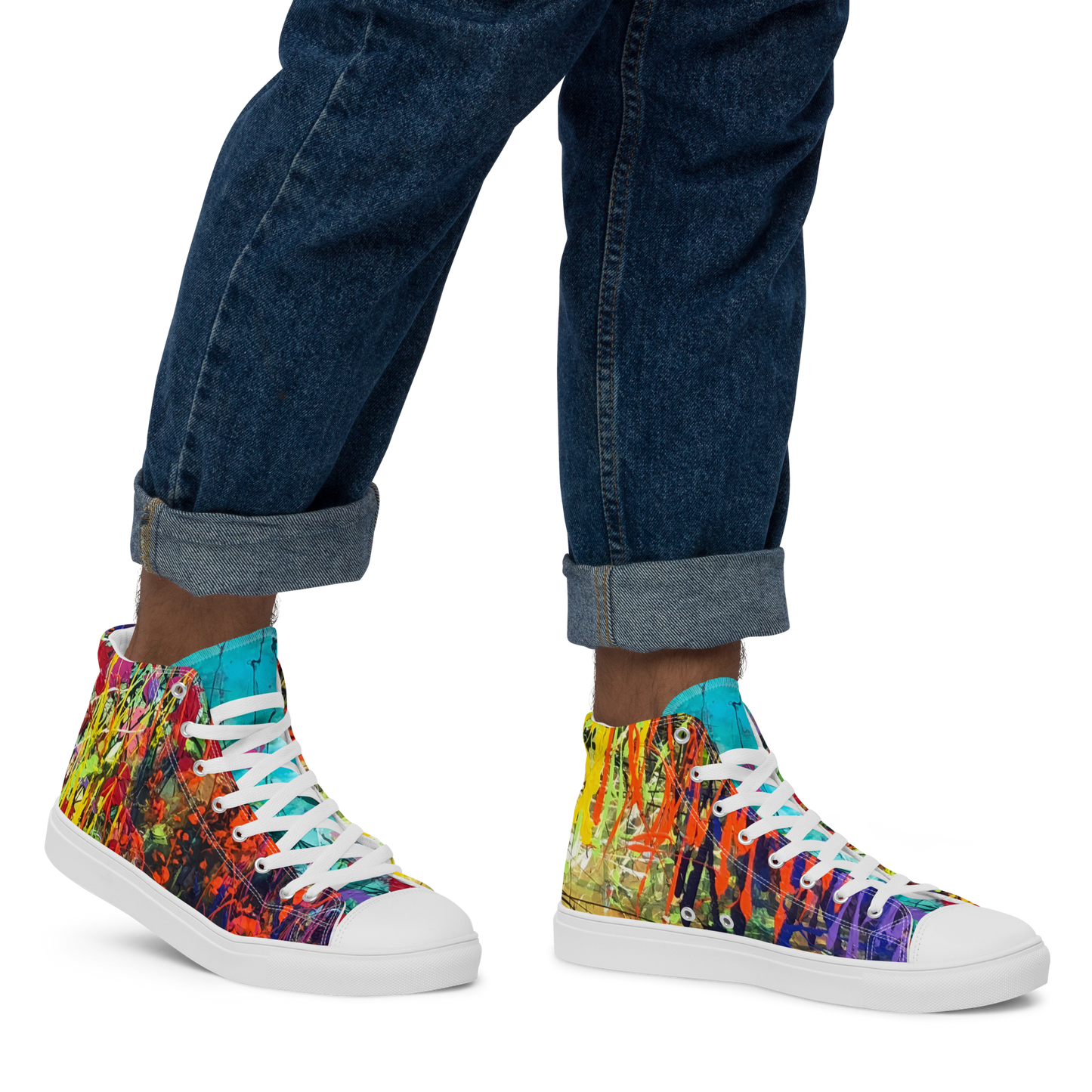 Jim Tucker : Men's High Top Canvas Shoes