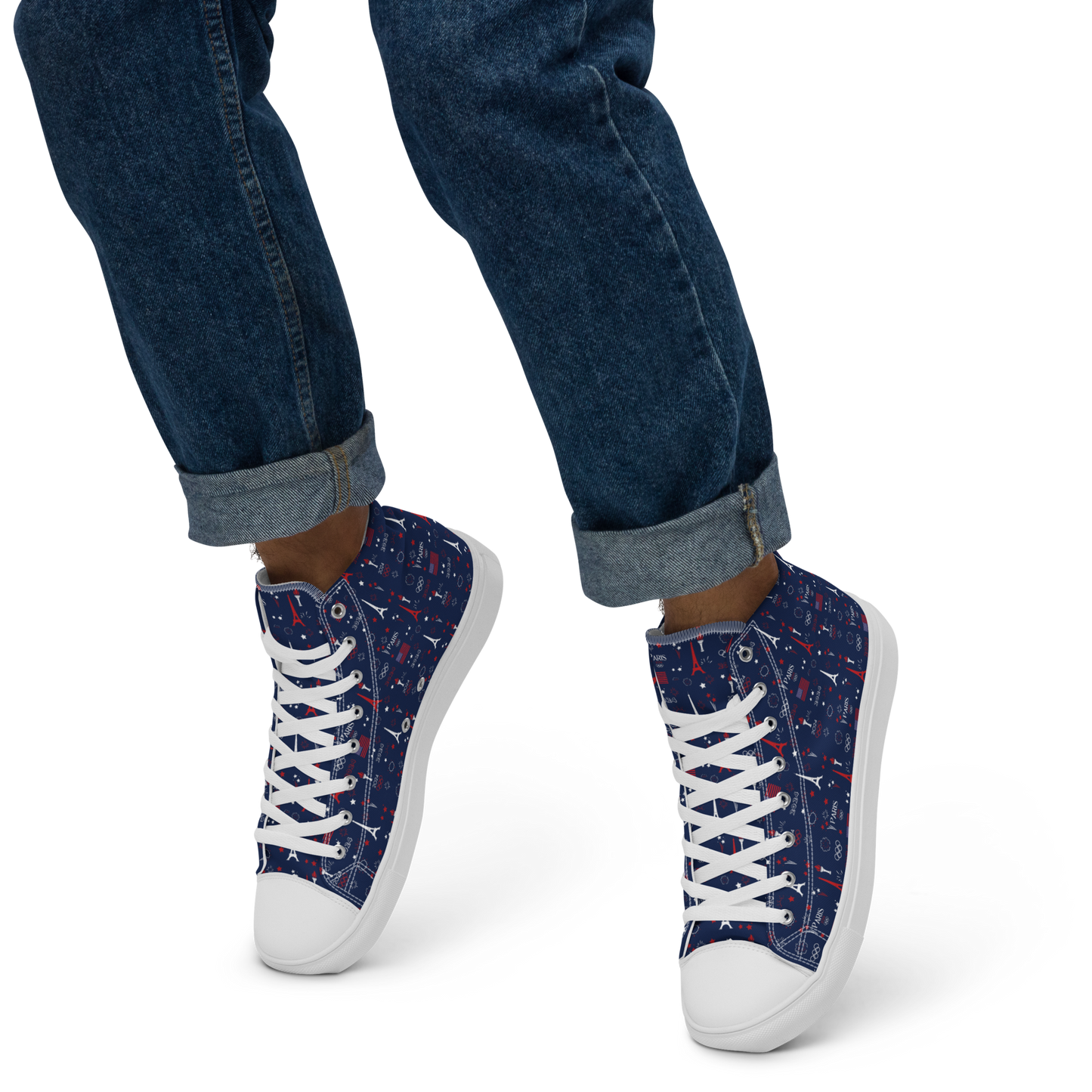 Olympics 2024: Men's High Top Canvas Shoes