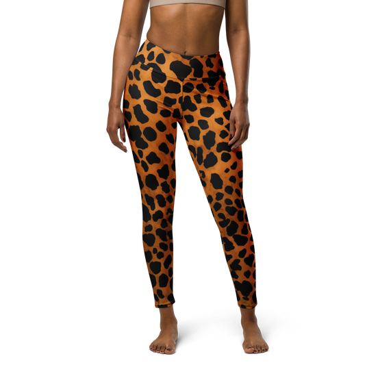 Leopard Pattern: All-Over Print Yoga Leggings