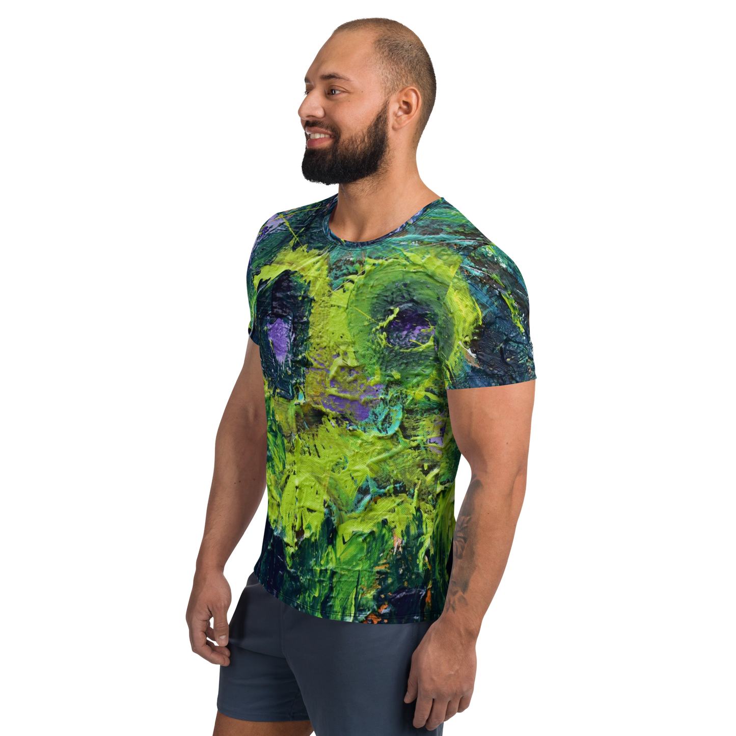 All-Over Print Men's Athletic T-Shirt