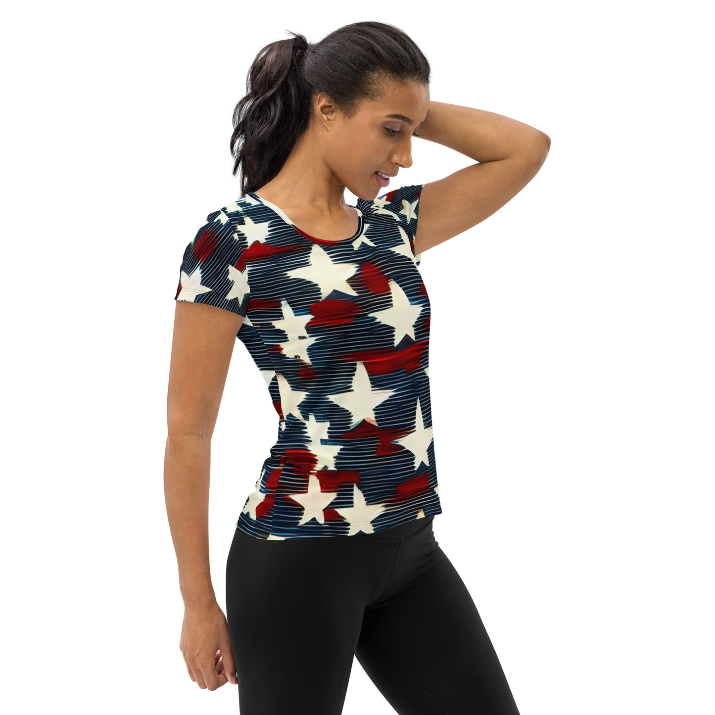 Liberty Threads: All-Over Print Women's Athletic T-Shirt