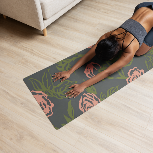 Smell the Roses: Yoga Mat