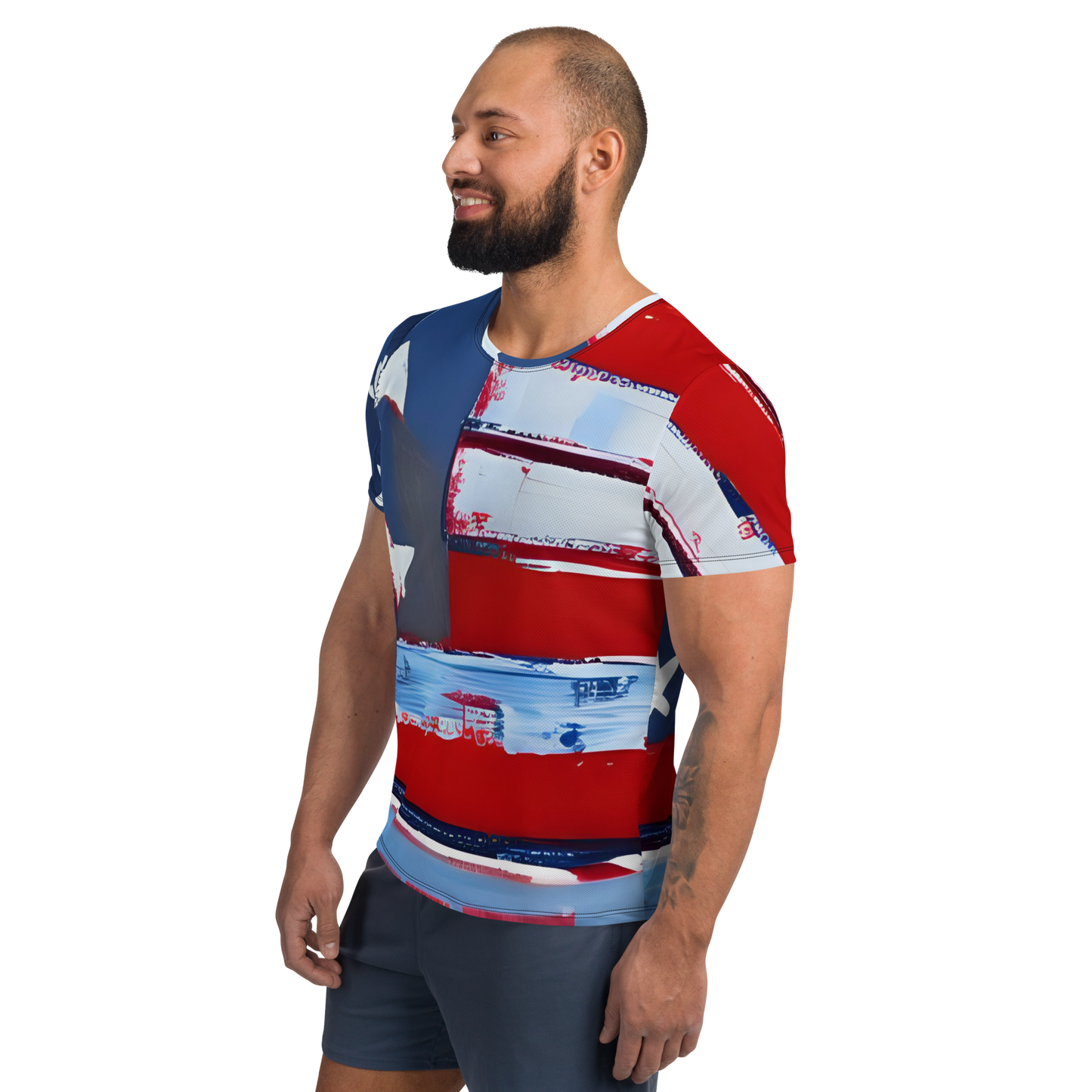 Liberty Threads: All-Over Print Men's Athletic T-Shirt