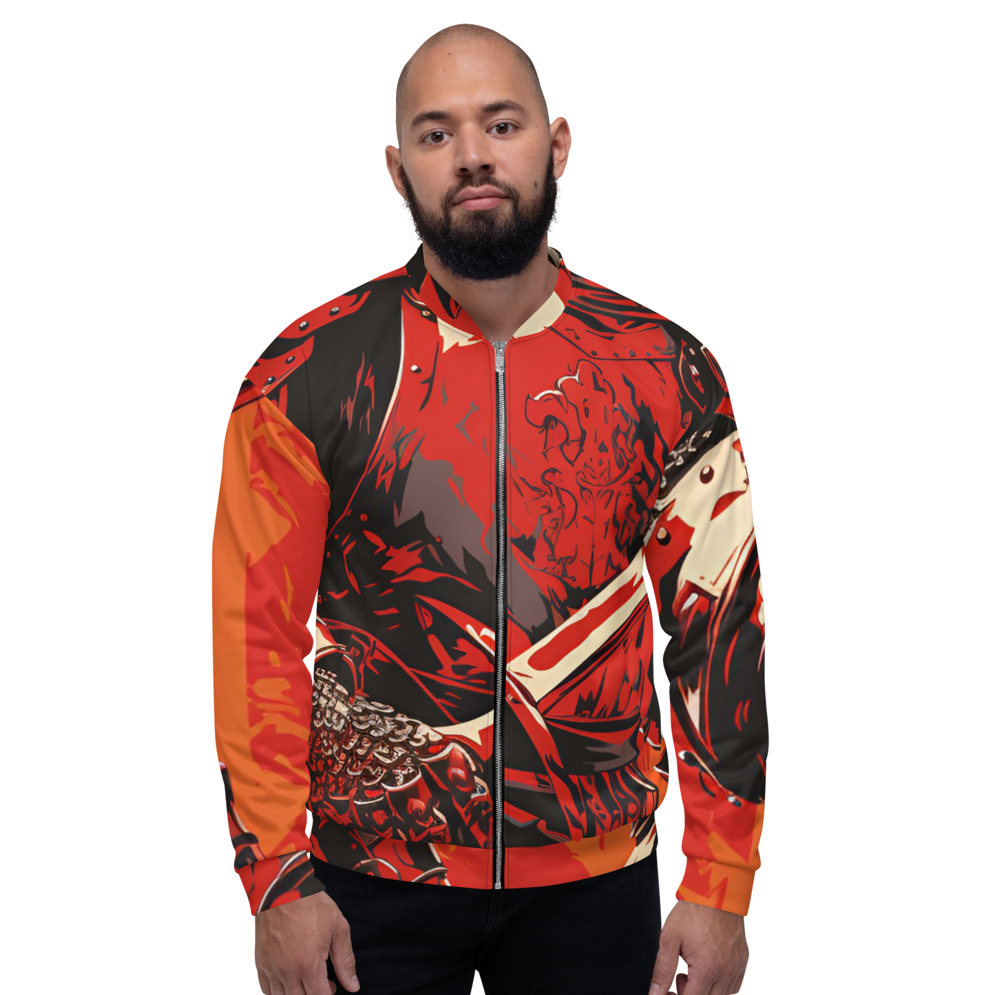 Crusader Design: All-Over Print Unisex Bomber Jacket