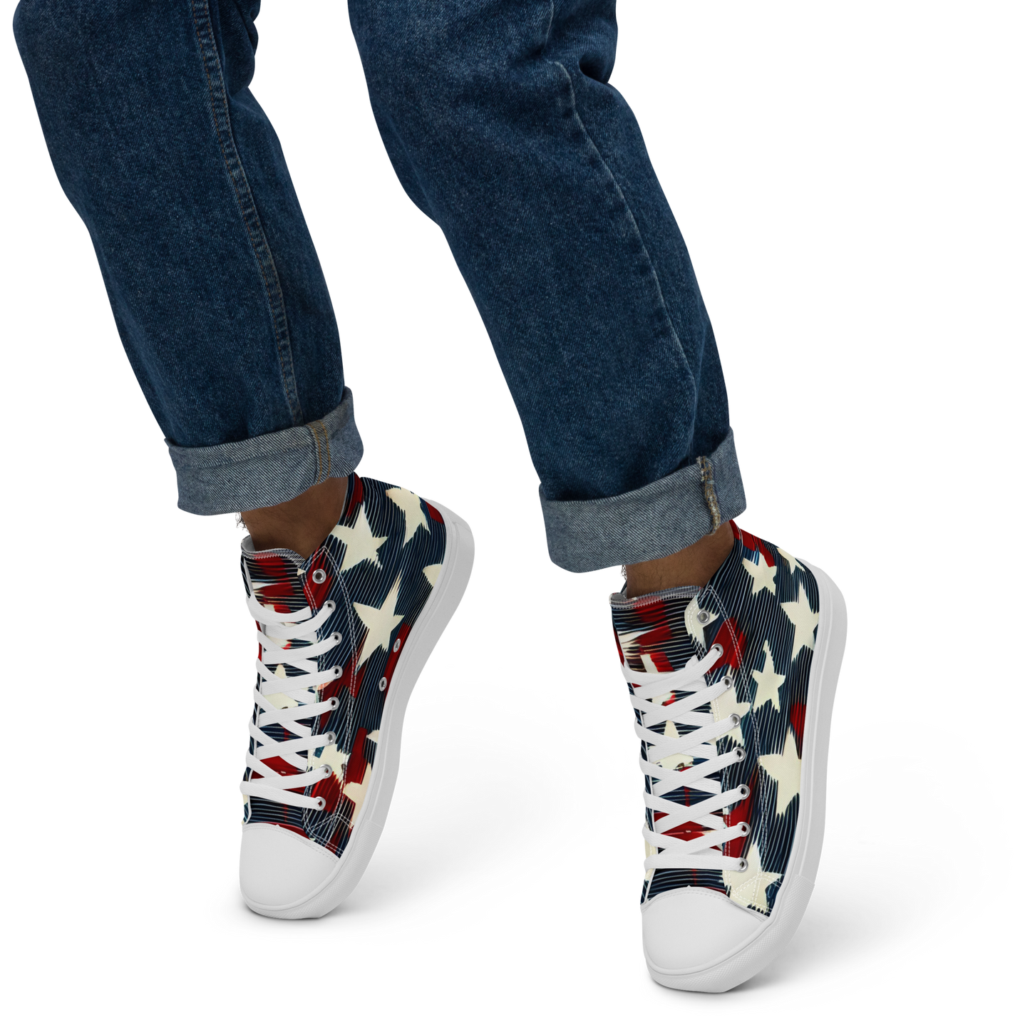 Liberty Threads: Men's High Top Canvas Shoes