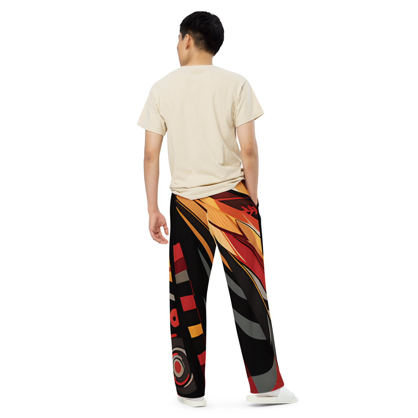 College Team Colors: All-Over Print Unisex Wide-Leg Pants