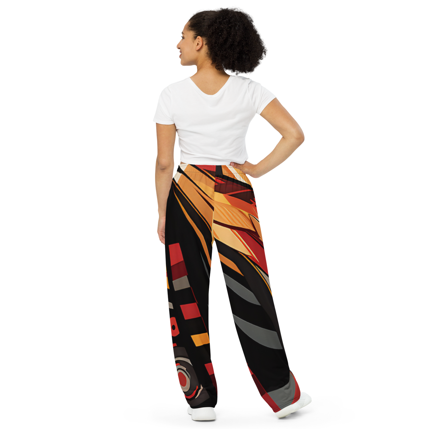 College Team Colors: All-Over Print Unisex Wide-Leg Pants