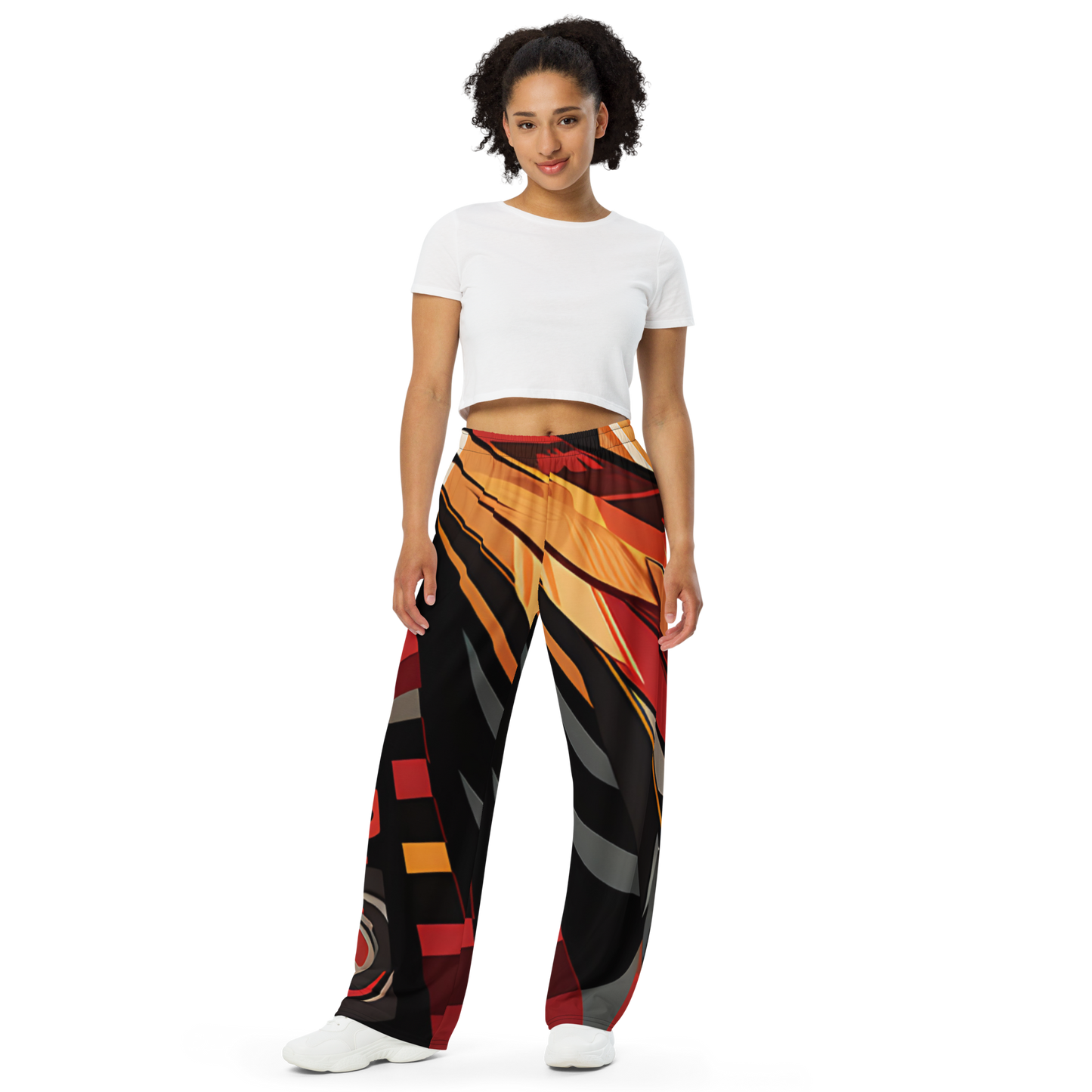 College Team Colors: All-Over Print Unisex Wide-Leg Pants